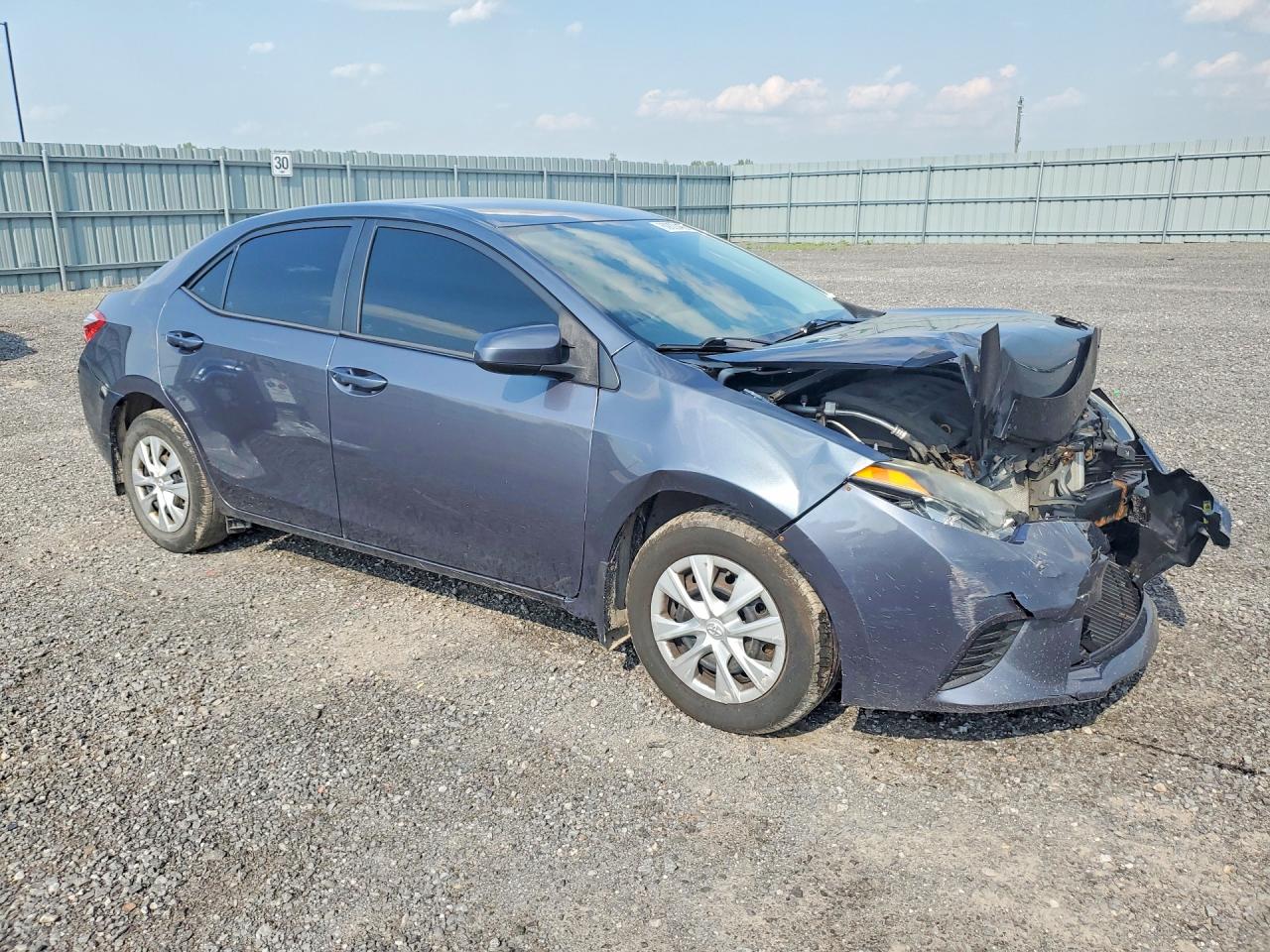 2015 Toyota Corolla L Blue vin: 2T1BURHE2FC277362