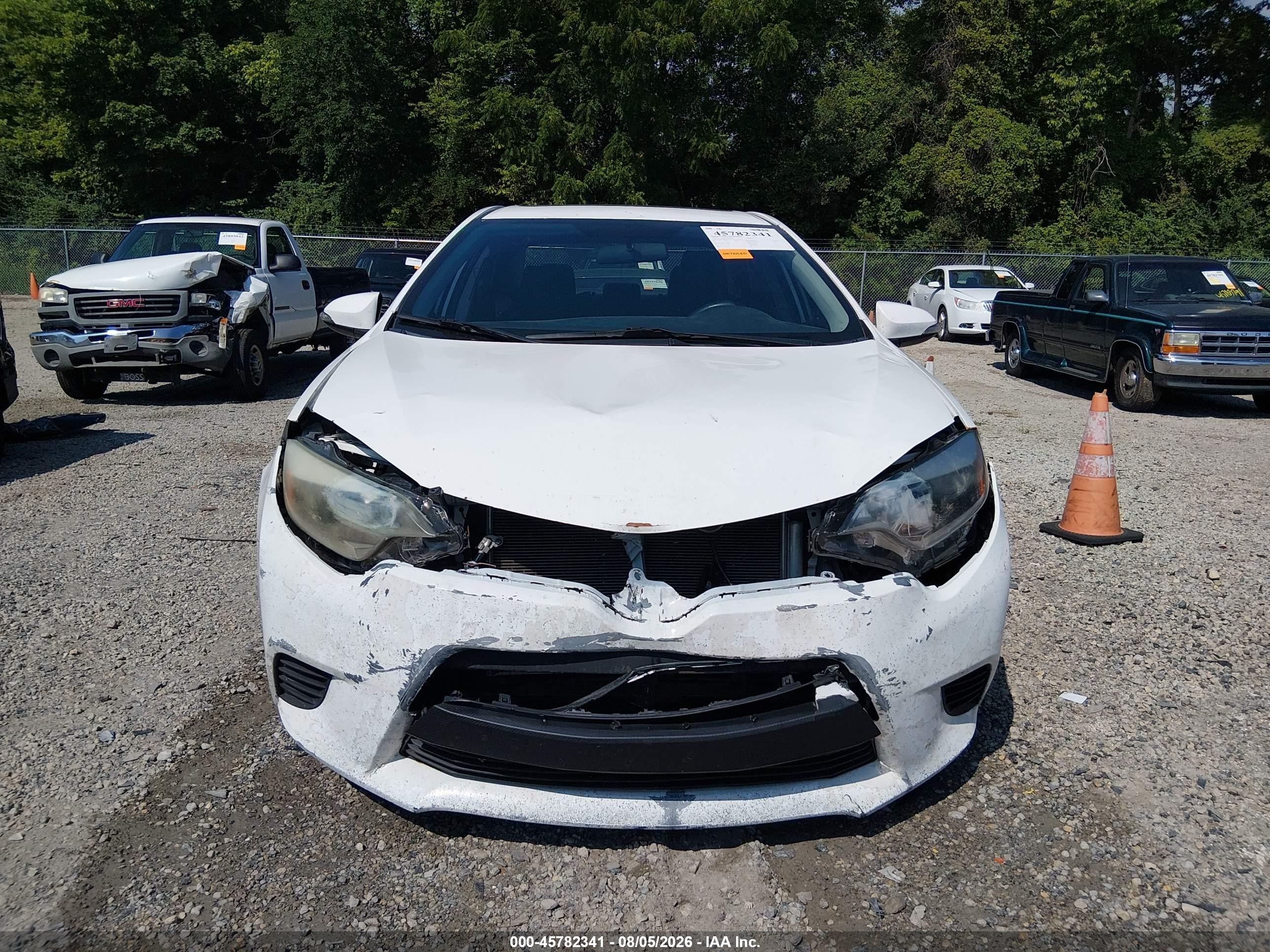 2015 Toyota Corolla S Plus White vin: 2T1BURHE2FC280357