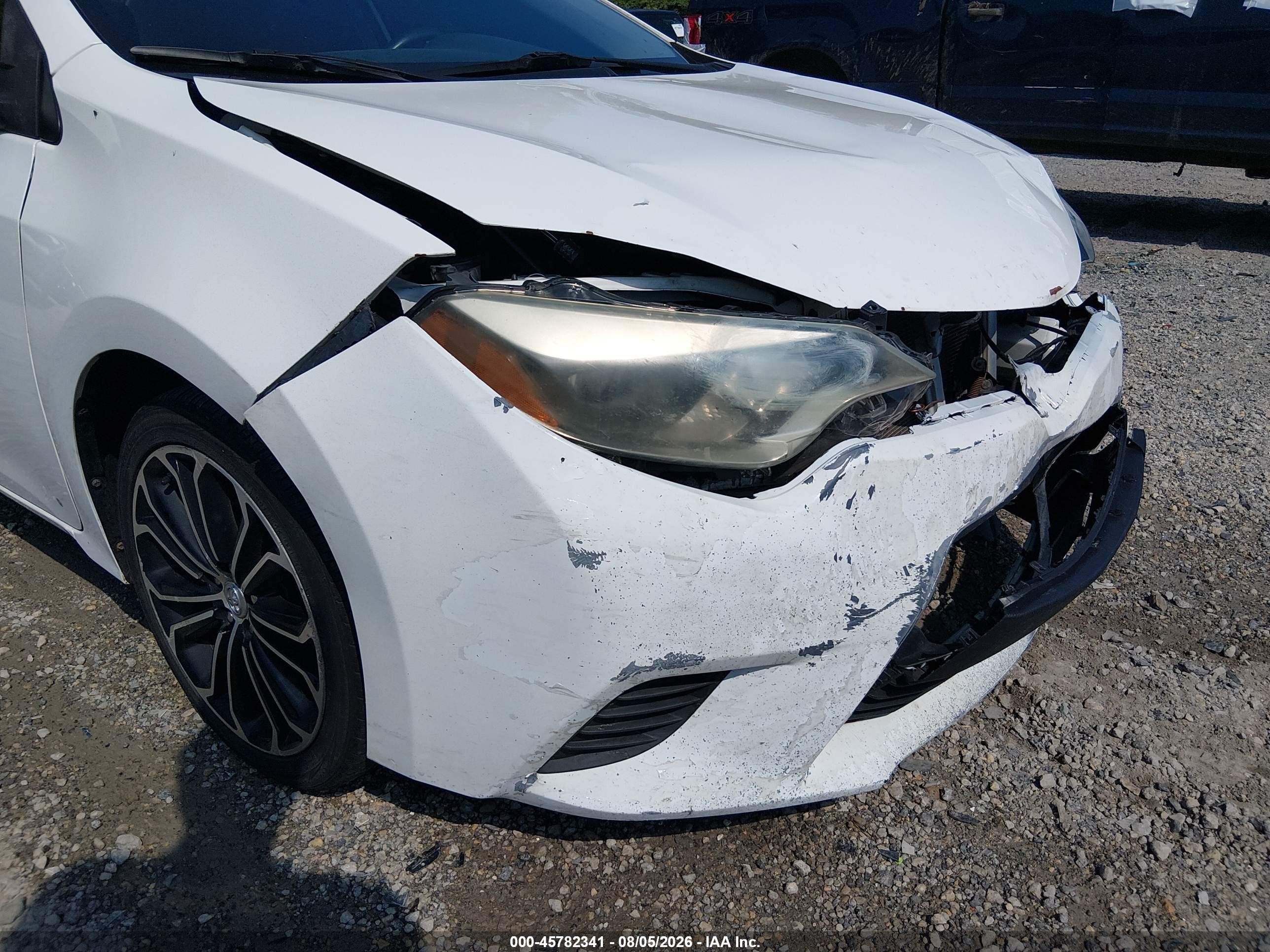 2015 Toyota Corolla S Plus White vin: 2T1BURHE2FC280357