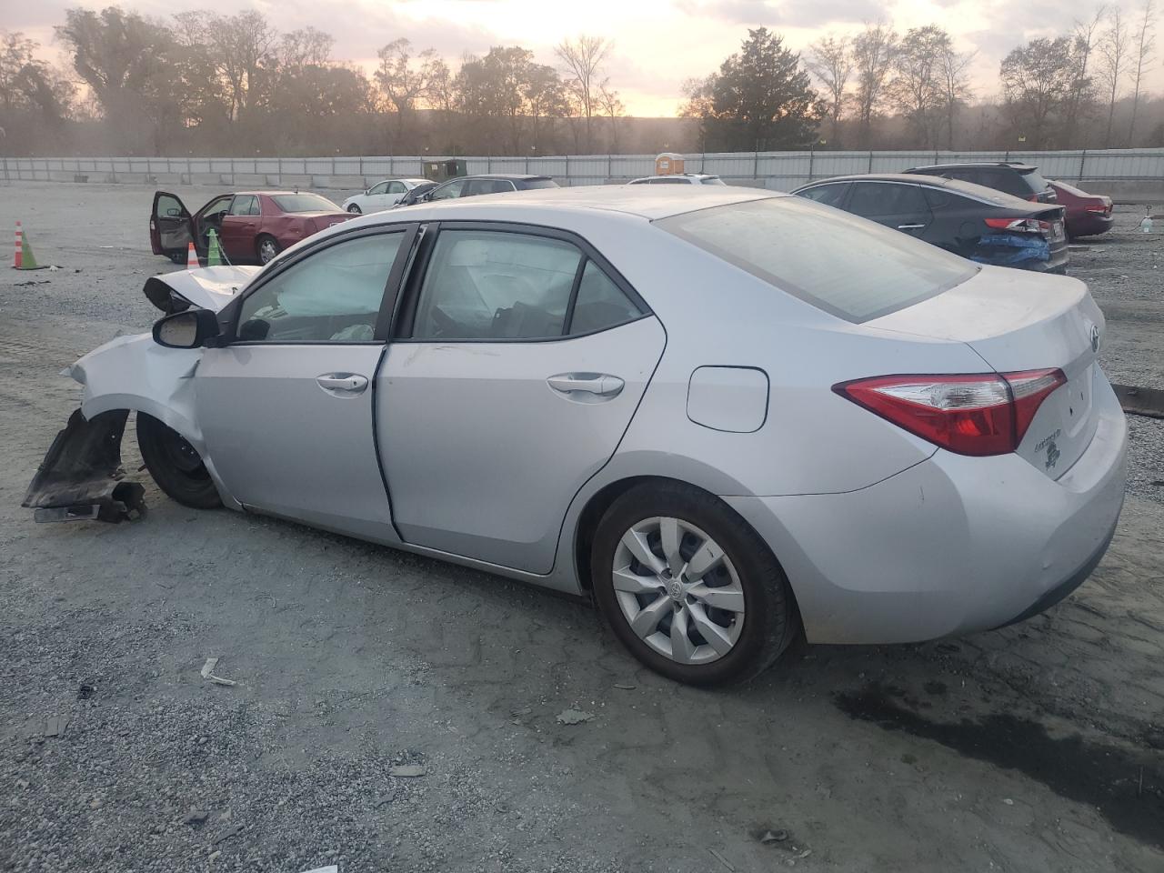 2015 Toyota Corolla L Silver vin: 2T1BURHE2FC294839