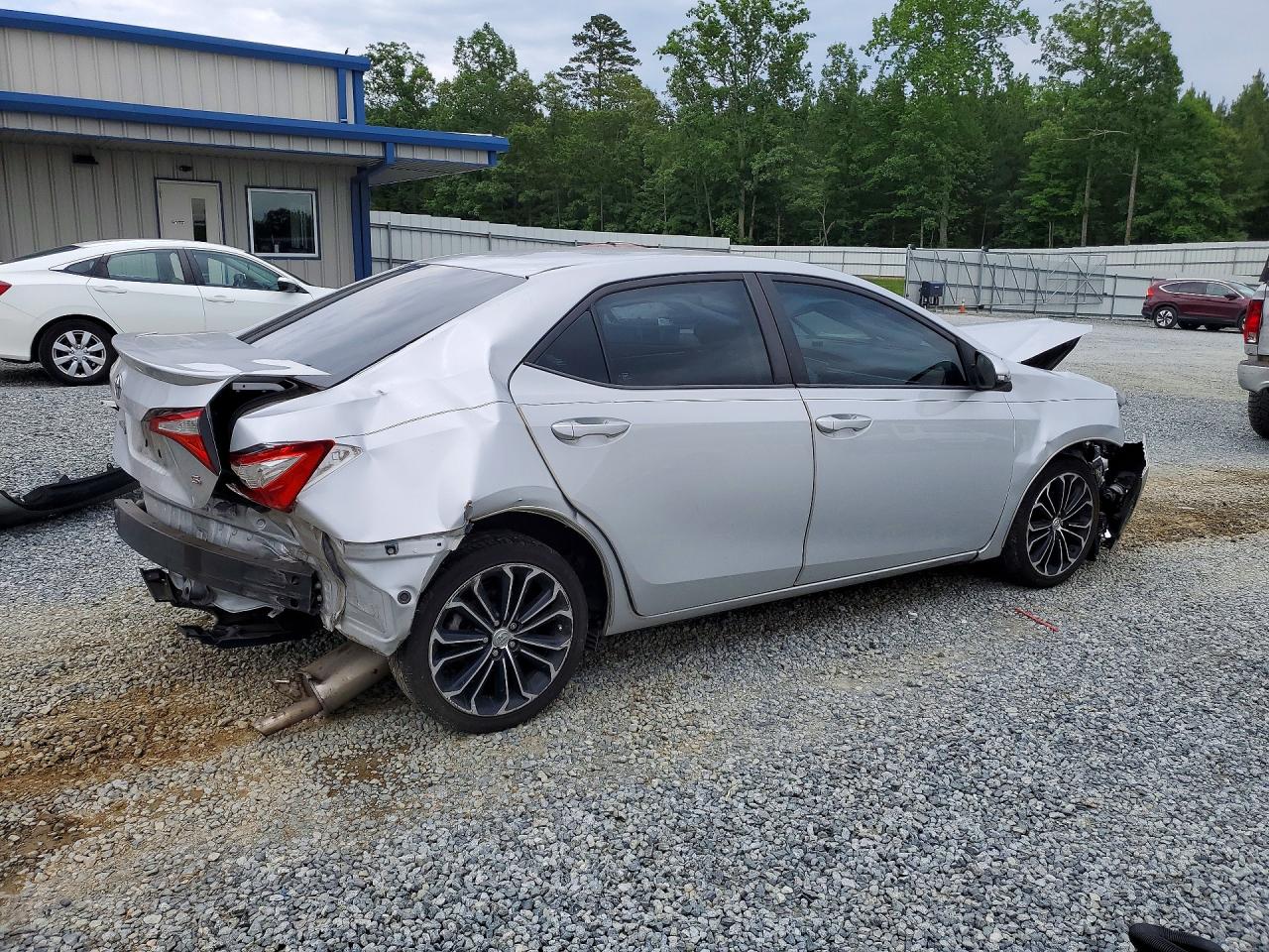 2015 Toyota Corolla S Plus Silver vin: 2T1BURHE2FC304284