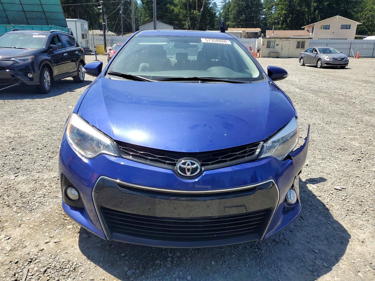 2015 Toyota Corolla S Plus Blue vin: 2T1BURHE2FC308982
