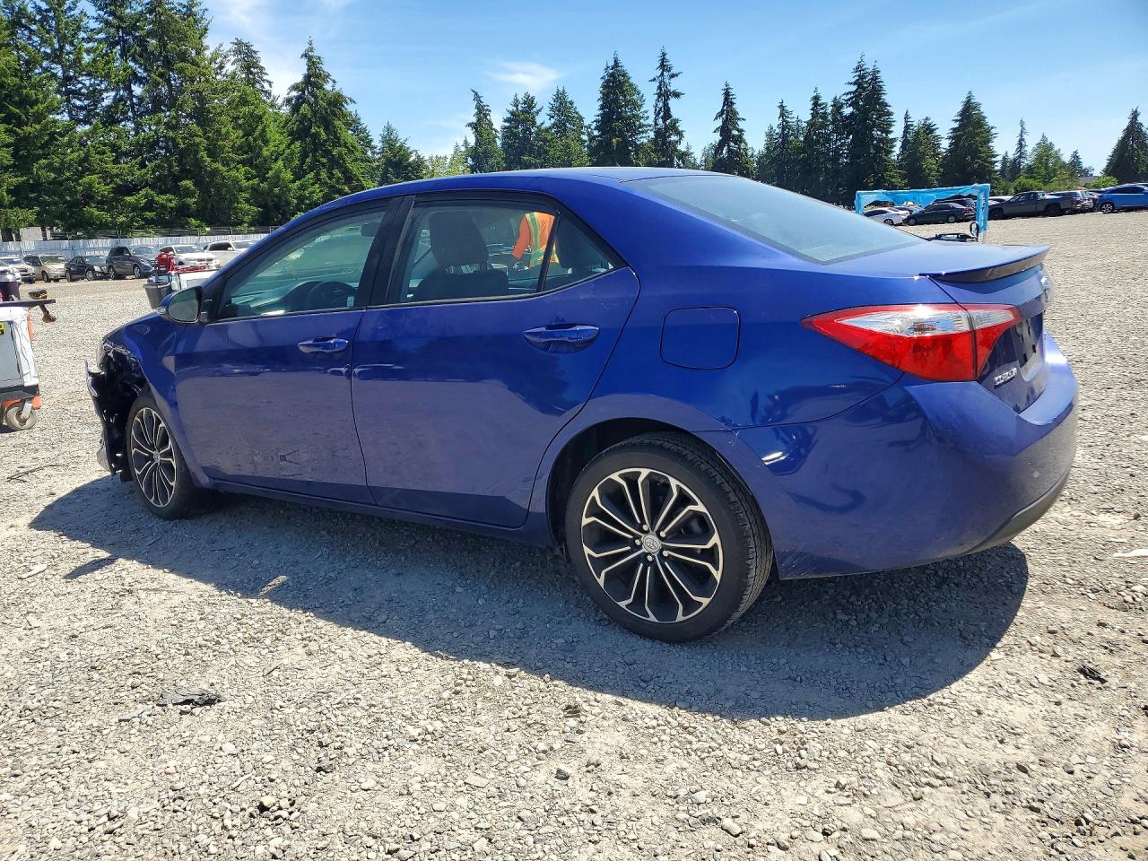2015 Toyota Corolla S Plus Blue vin: 2T1BURHE2FC308982