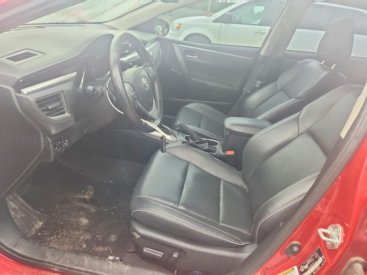 2015 Toyota Corolla L Red vin: 2T1BURHE2FC314362