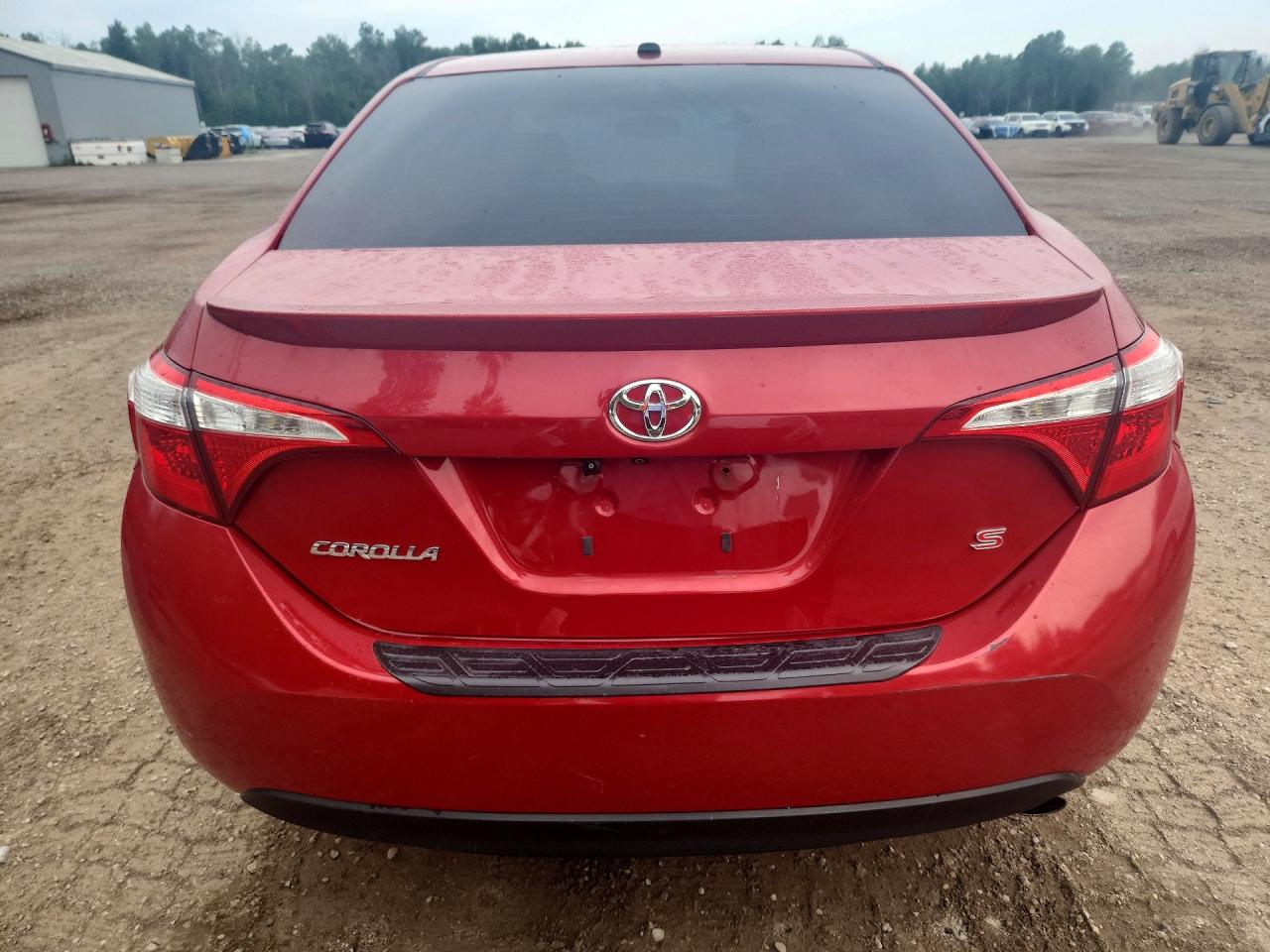 2015 Toyota Corolla L Red vin: 2T1BURHE2FC314362