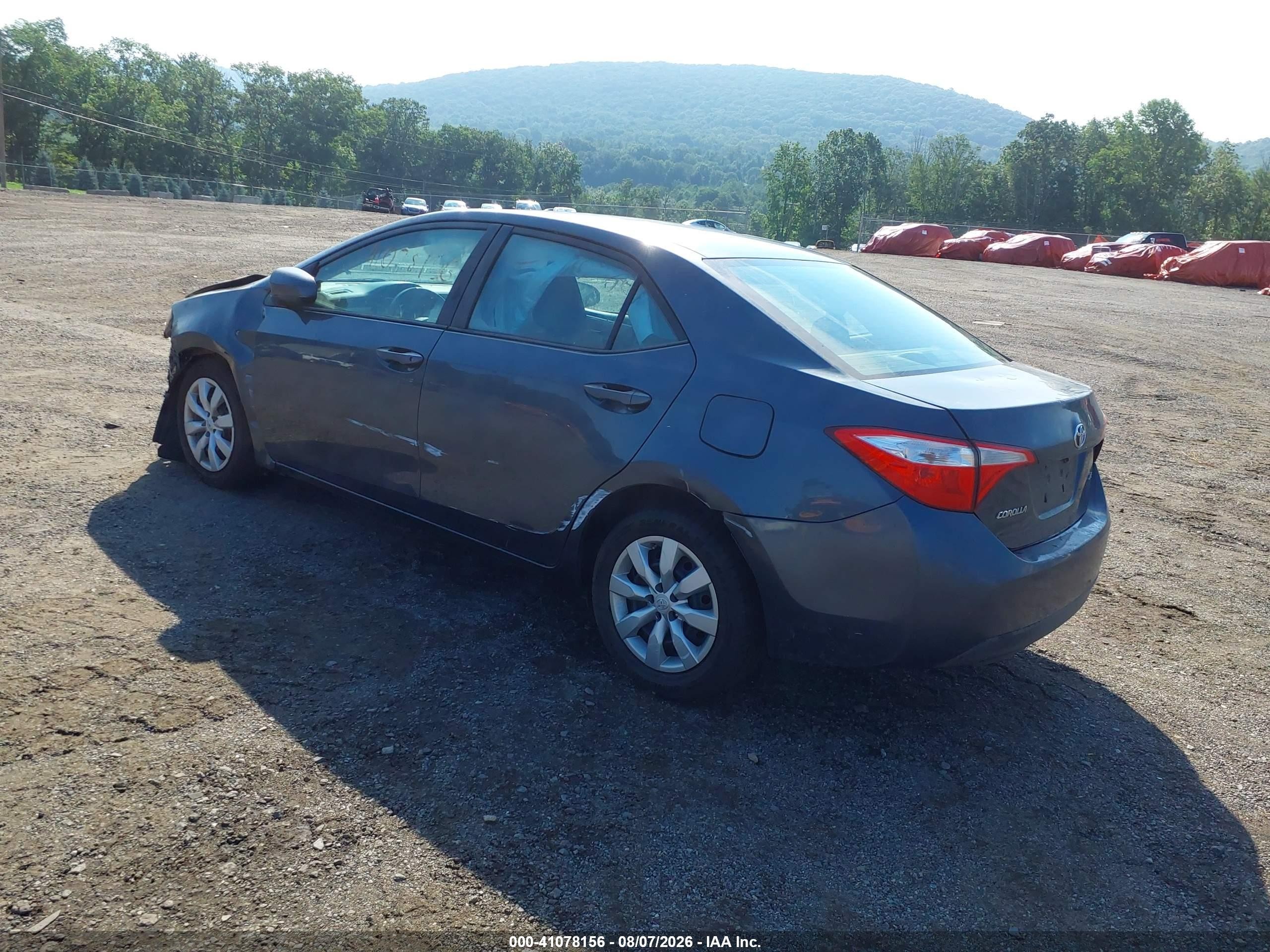 2015 Toyota Corolla Le Gray vin: 2T1BURHE2FC315480