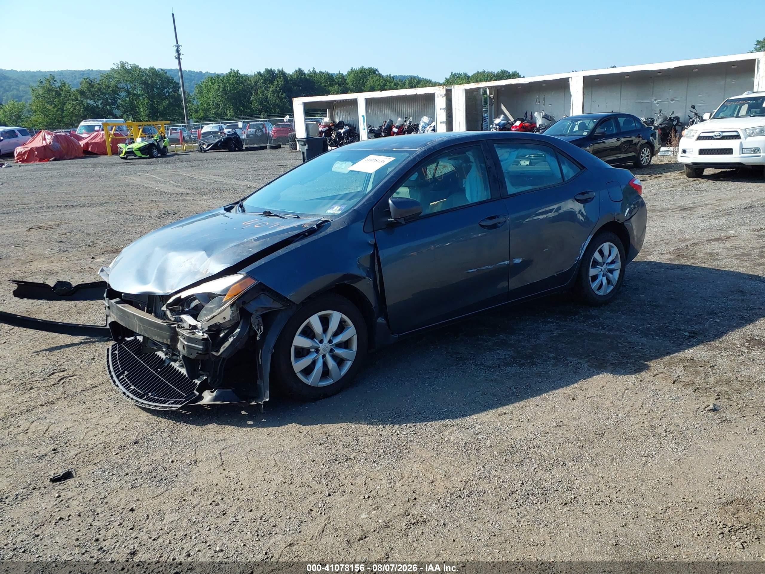 2015 Toyota Corolla Le Gray vin: 2T1BURHE2FC315480