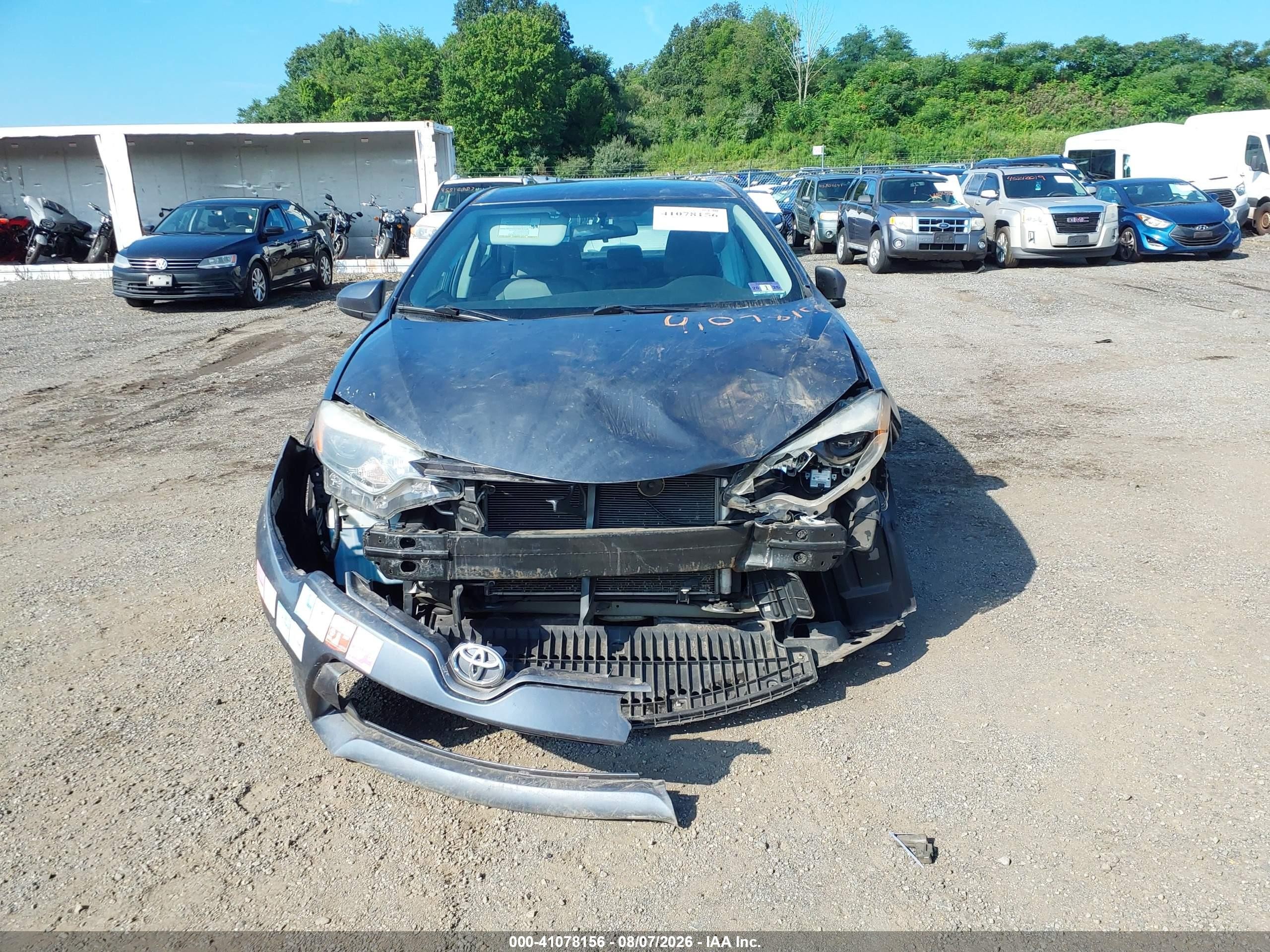 2015 Toyota Corolla Le Gray vin: 2T1BURHE2FC315480