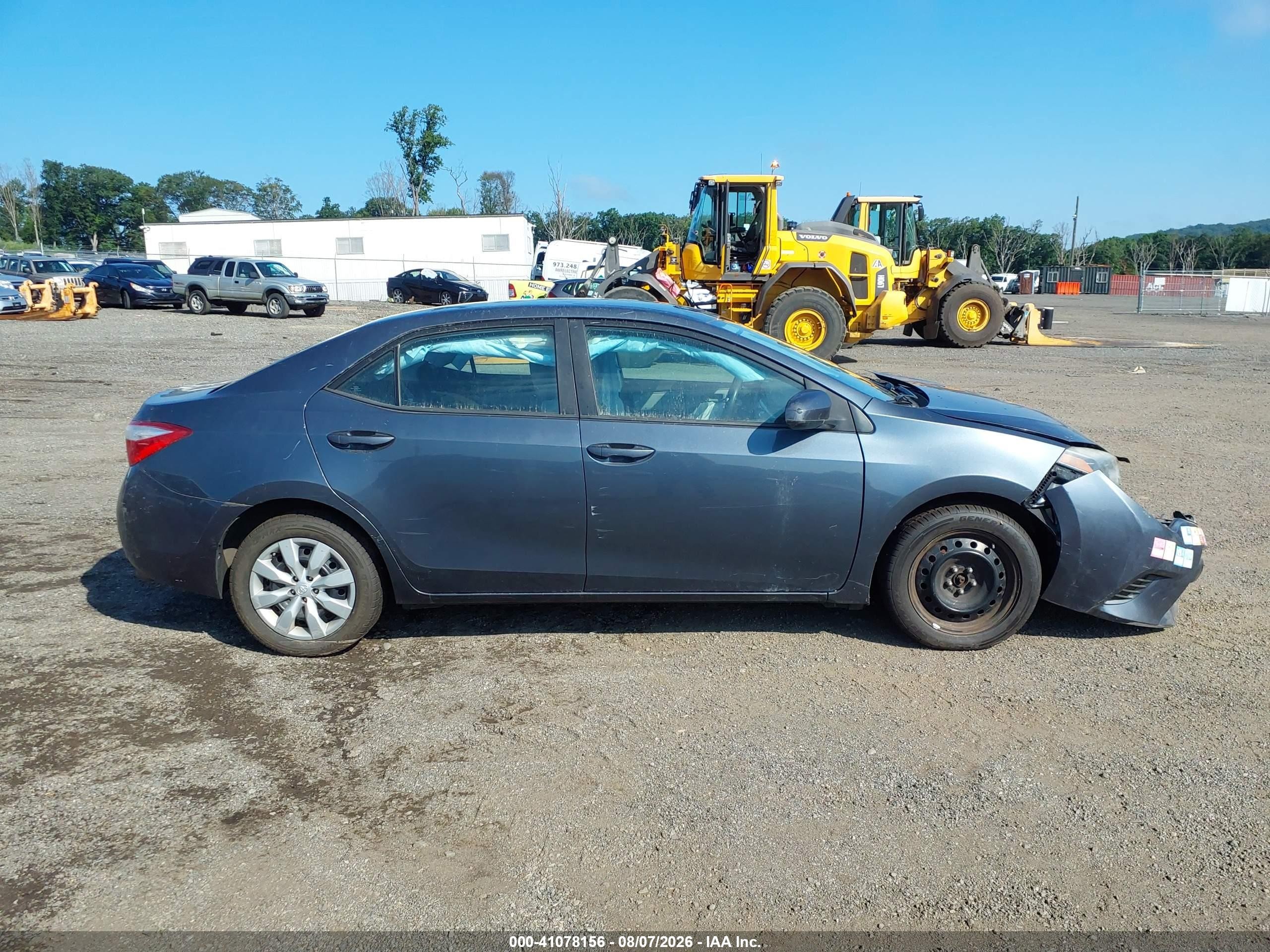 2015 Toyota Corolla Le Gray vin: 2T1BURHE2FC315480