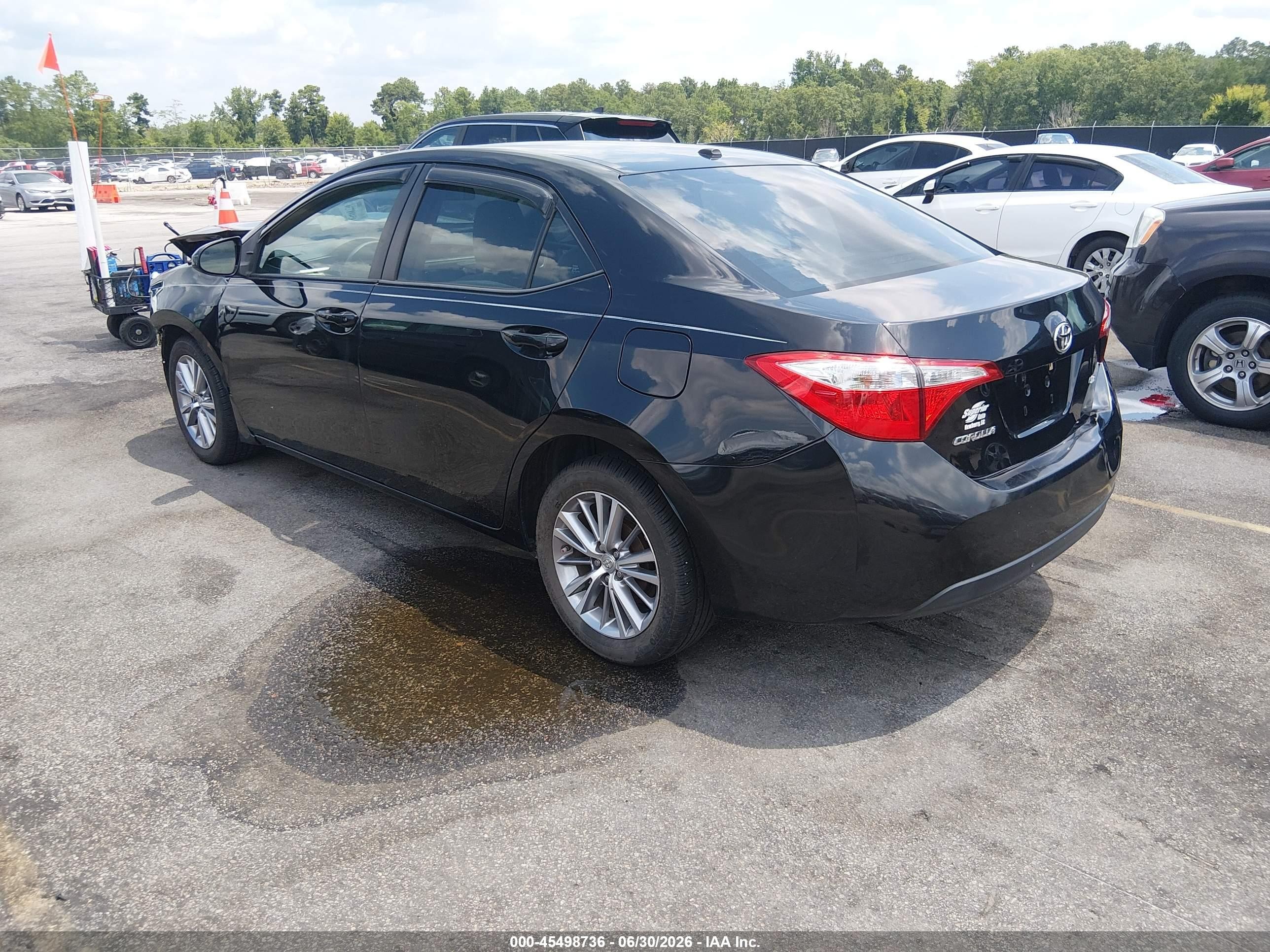 2015 Toyota Corolla Le Plus Black vin: 2T1BURHE2FC322588