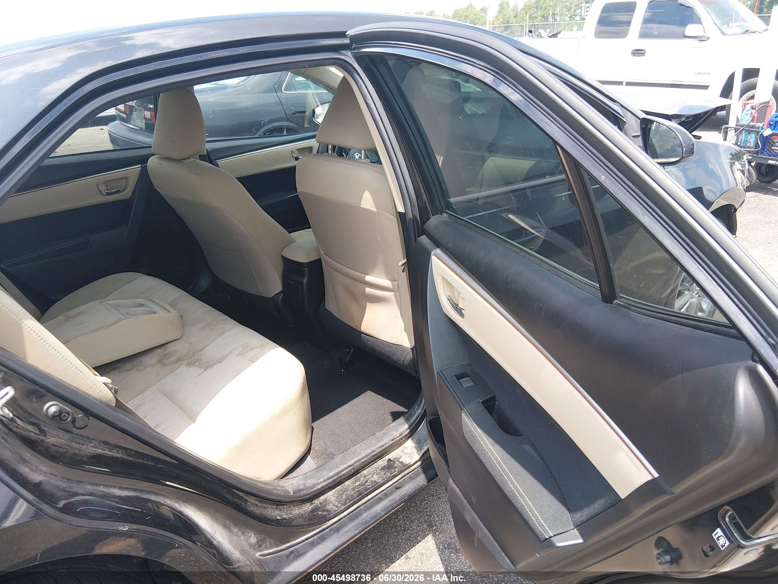 2015 Toyota Corolla Le Plus Black vin: 2T1BURHE2FC322588