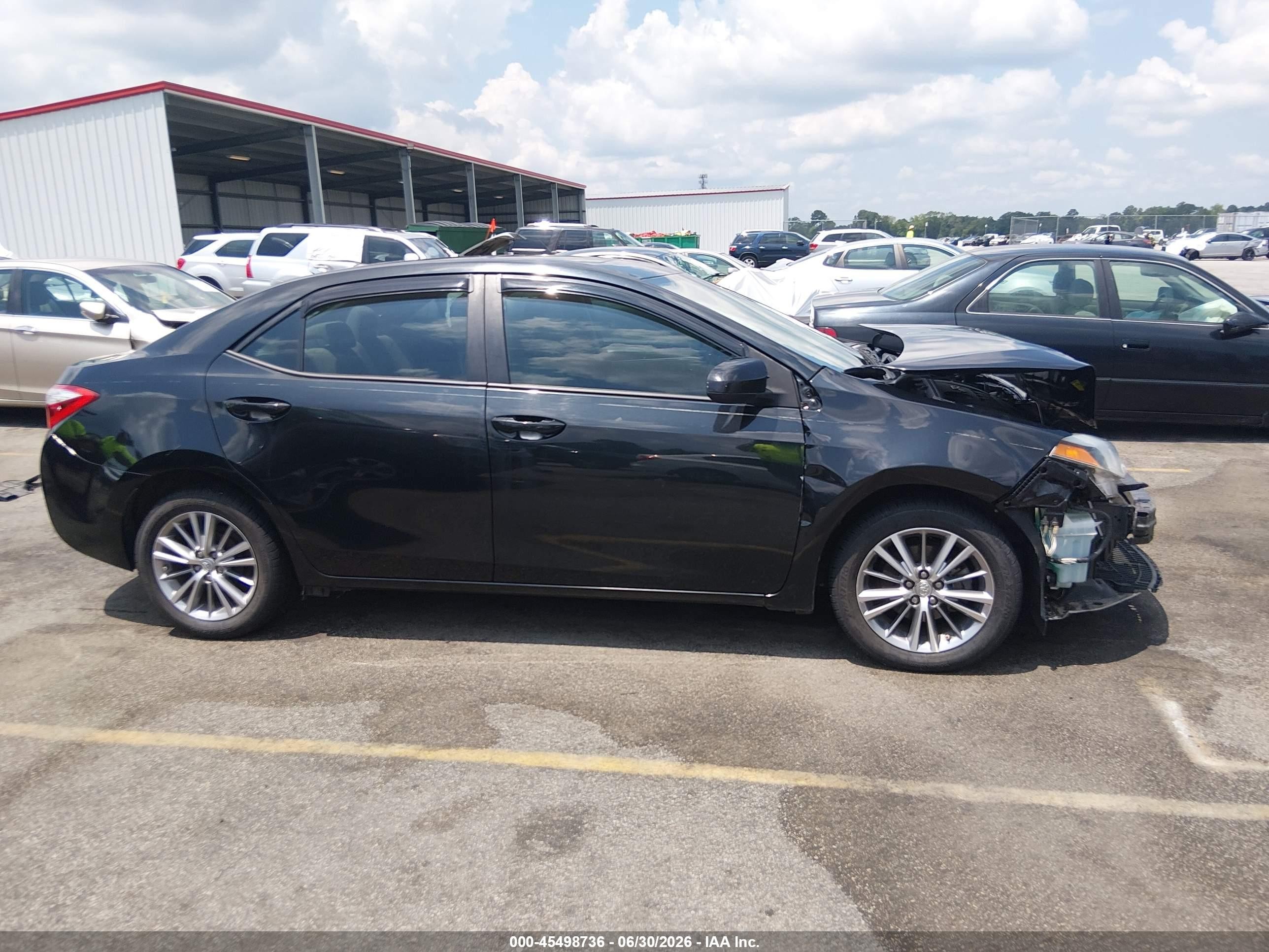 2015 Toyota Corolla Le Plus Black vin: 2T1BURHE2FC322588