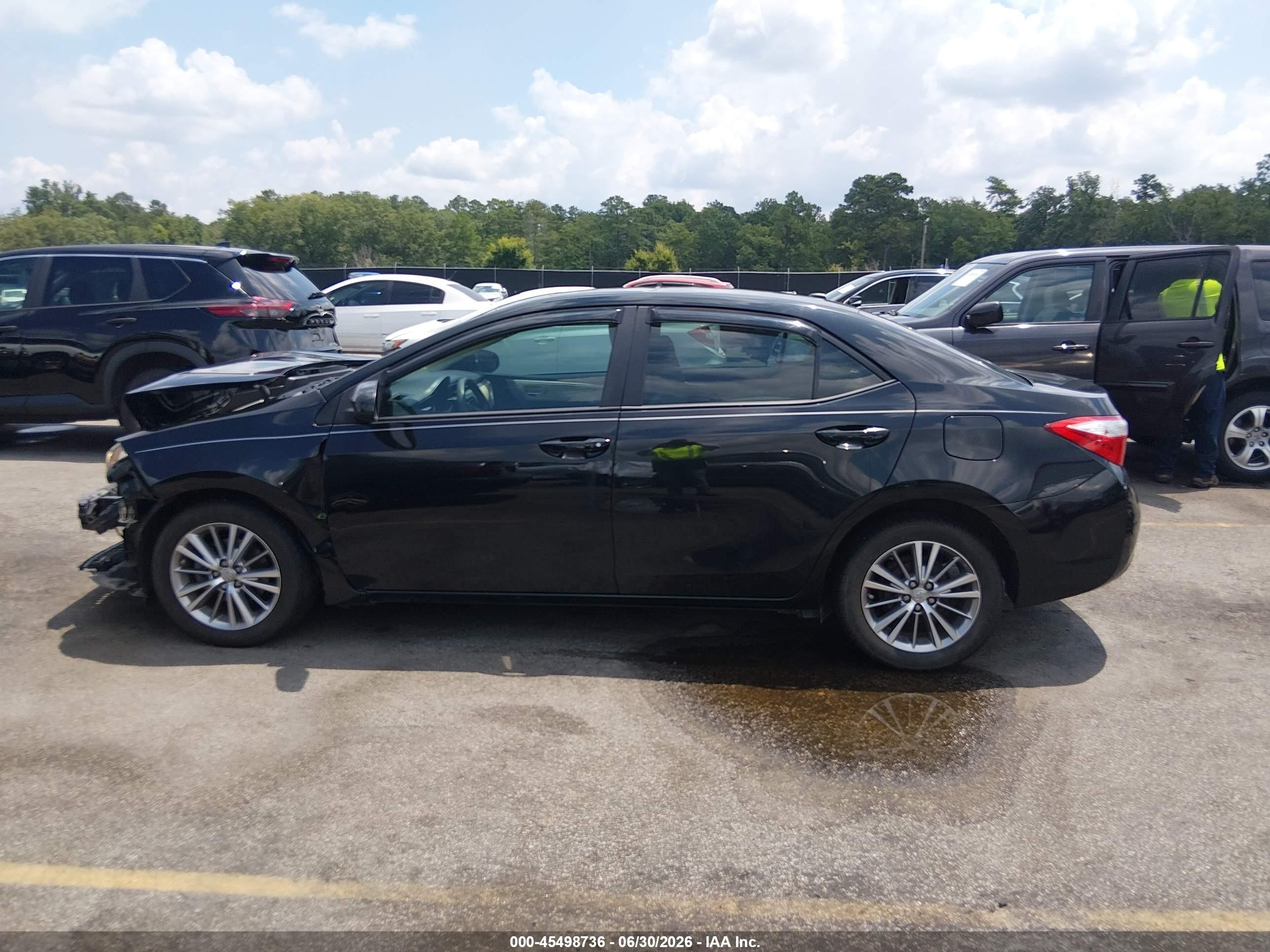 2015 Toyota Corolla Le Plus Black vin: 2T1BURHE2FC322588