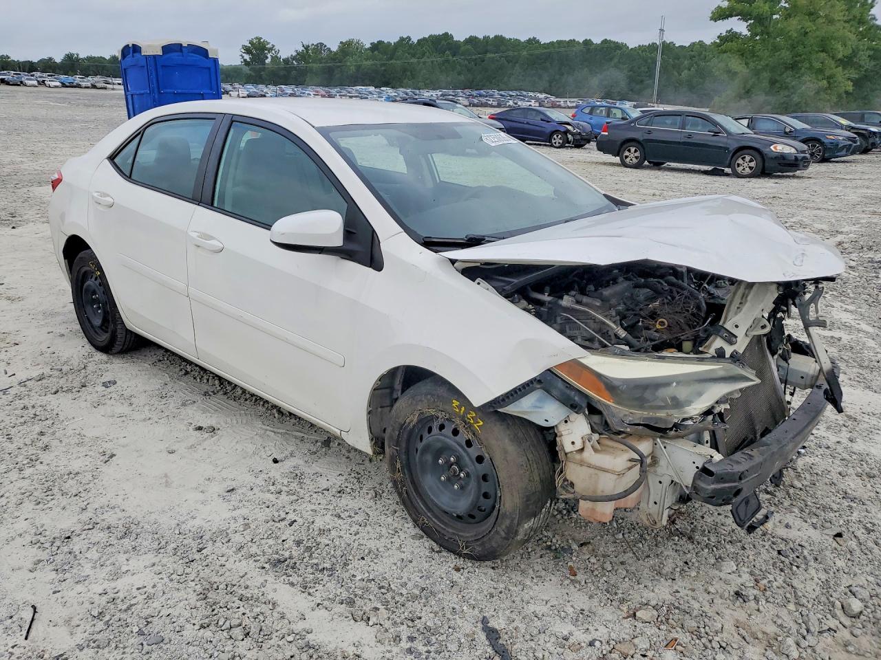 2015 Toyota Corolla Le White vin: 2T1BURHE2FC325989
