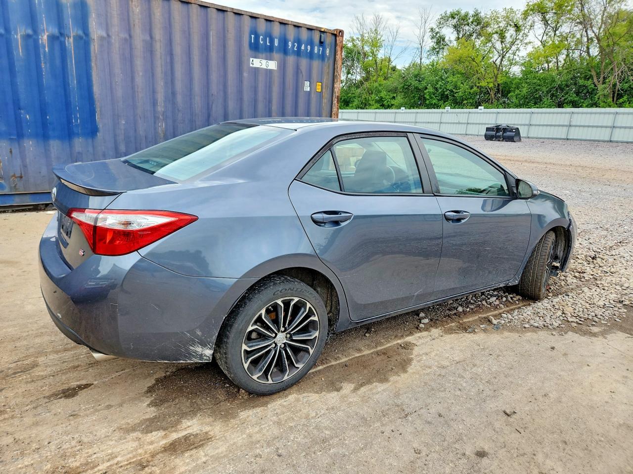 2015 Toyota Corolla S Plus Gray vin: 2T1BURHE2FC326625