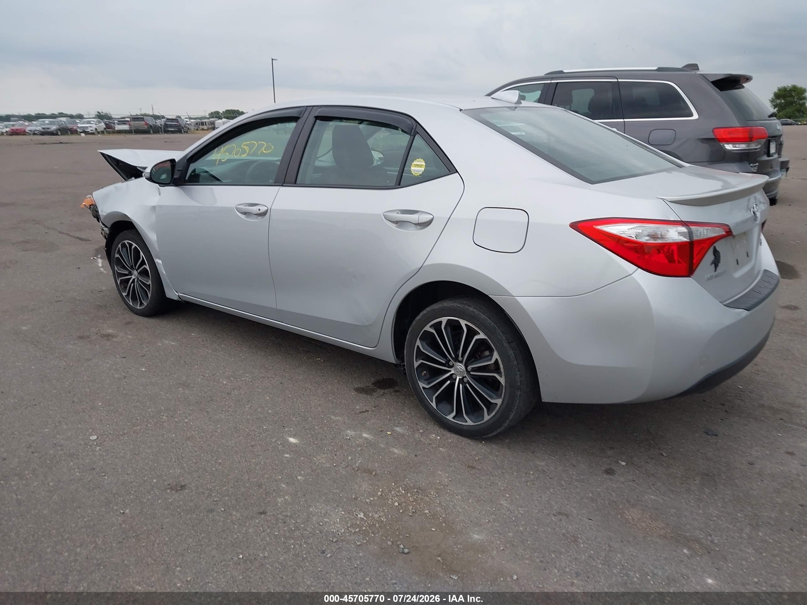 2015 Toyota Corolla S Plus Silver vin: 2T1BURHE2FC339990