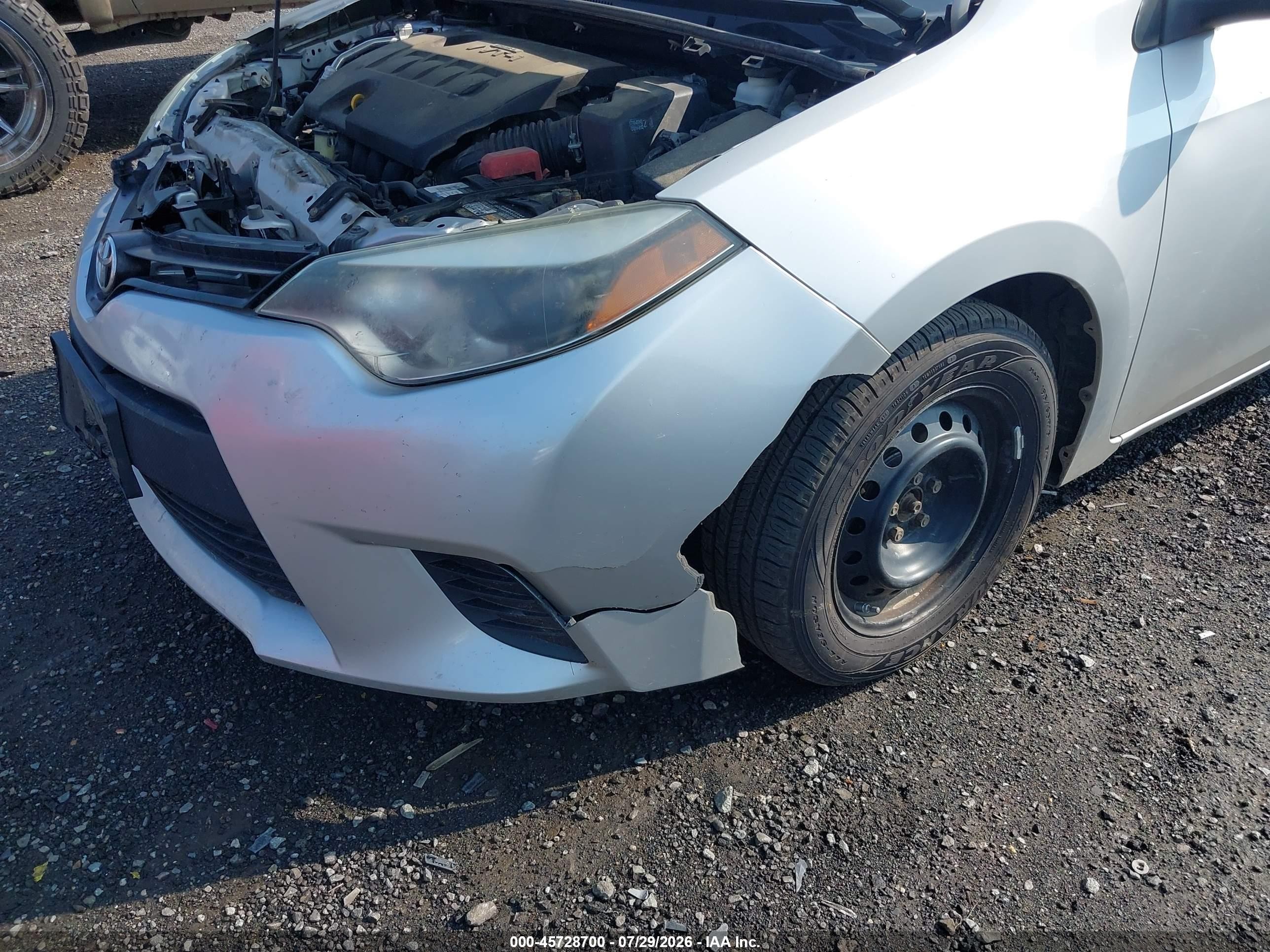 2015 Toyota Corolla L Silver vin: 2T1BURHE2FC346115