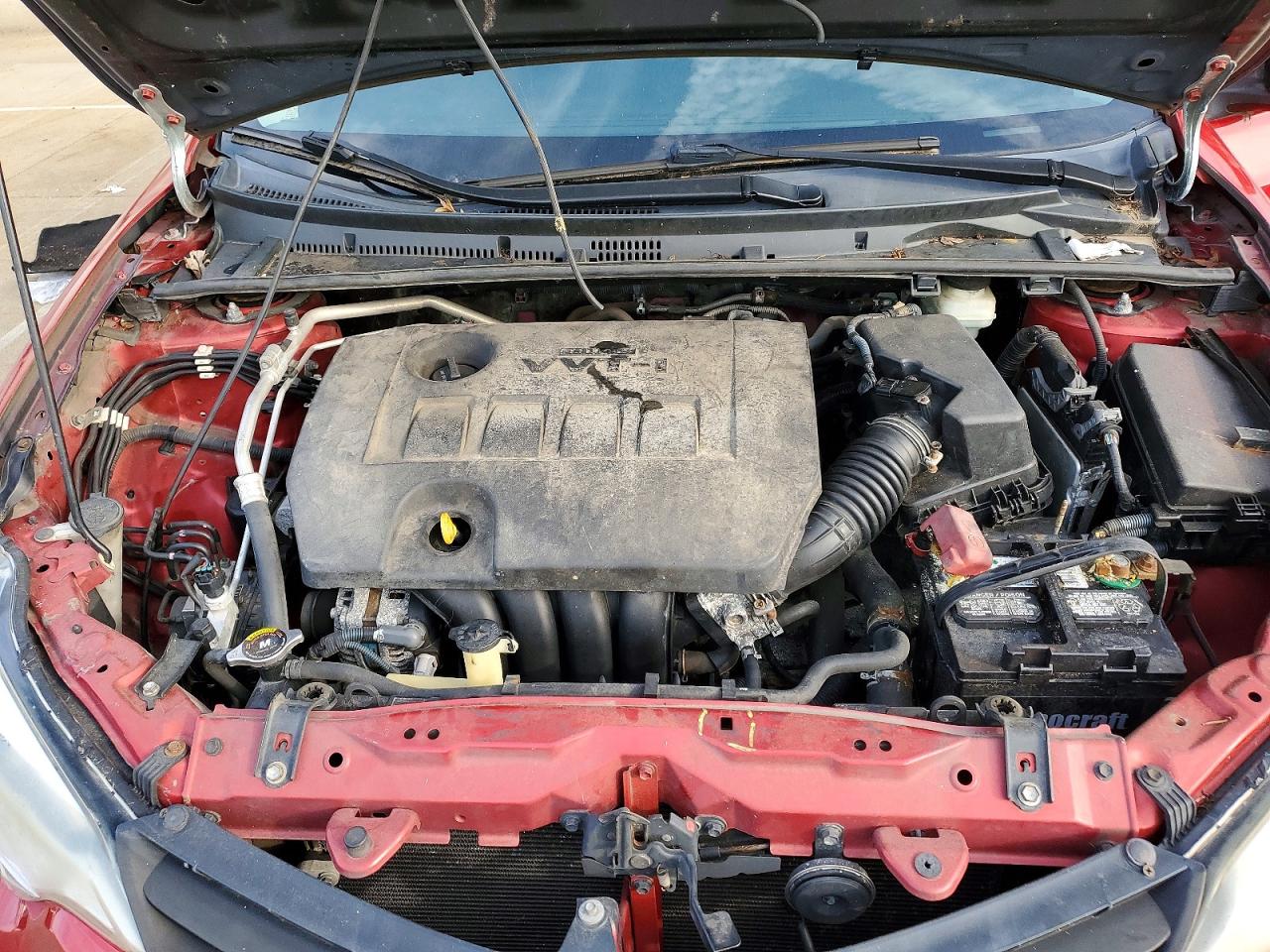 2015 Toyota Corolla Le Premium Red vin: 2T1BURHE2FC348592