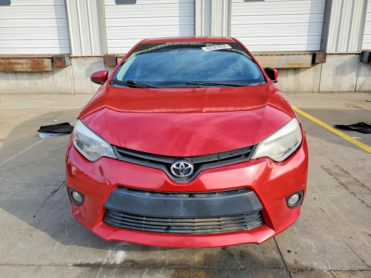 2015 Toyota Corolla Le Premium Red vin: 2T1BURHE2FC348592
