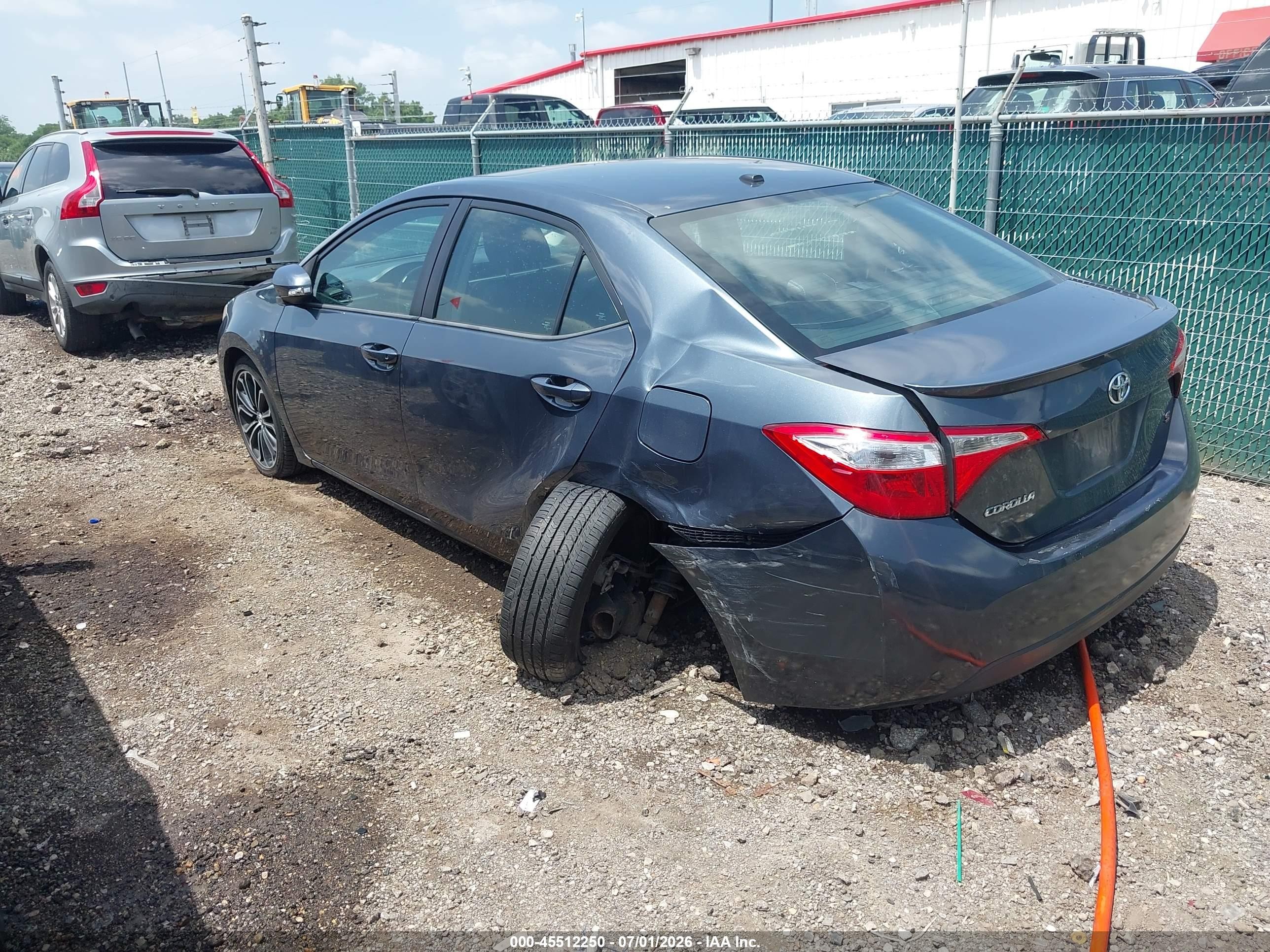 2015 Toyota Corolla S Premium Gray vin: 2T1BURHE2FC358393