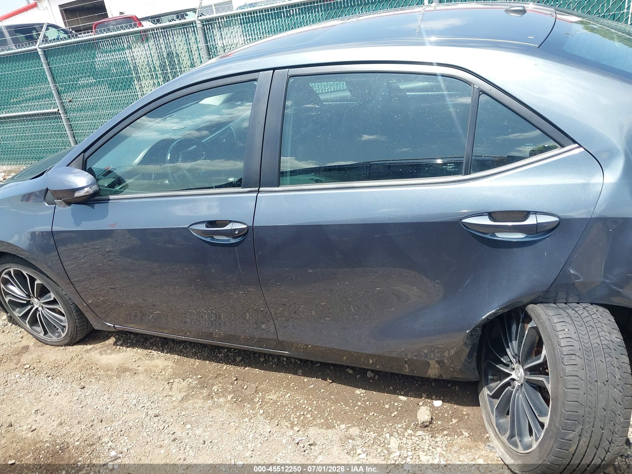2015 Toyota Corolla S Premium Gray vin: 2T1BURHE2FC358393