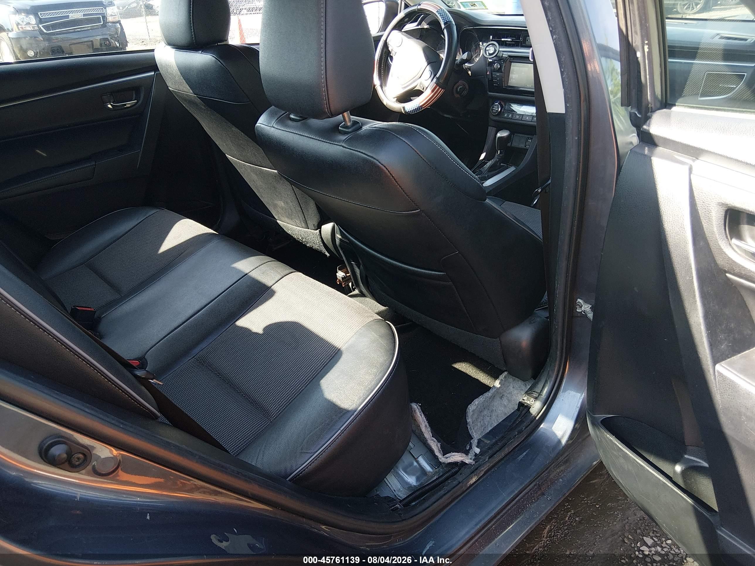 2015 Toyota Corolla S Plus Gray vin: 2T1BURHE2FC360239