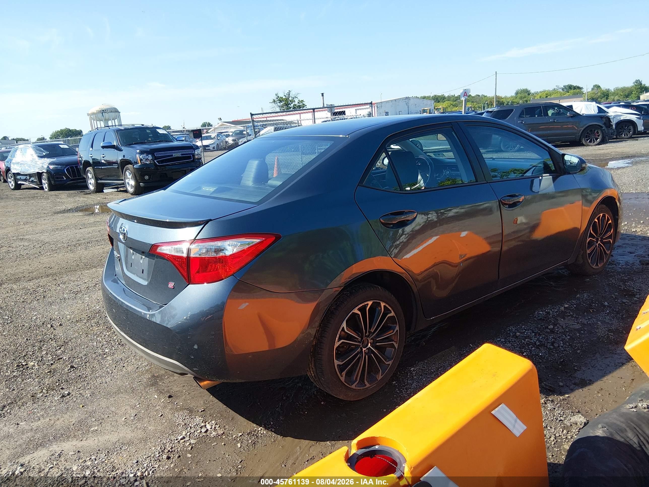 2015 Toyota Corolla S Plus Gray vin: 2T1BURHE2FC360239