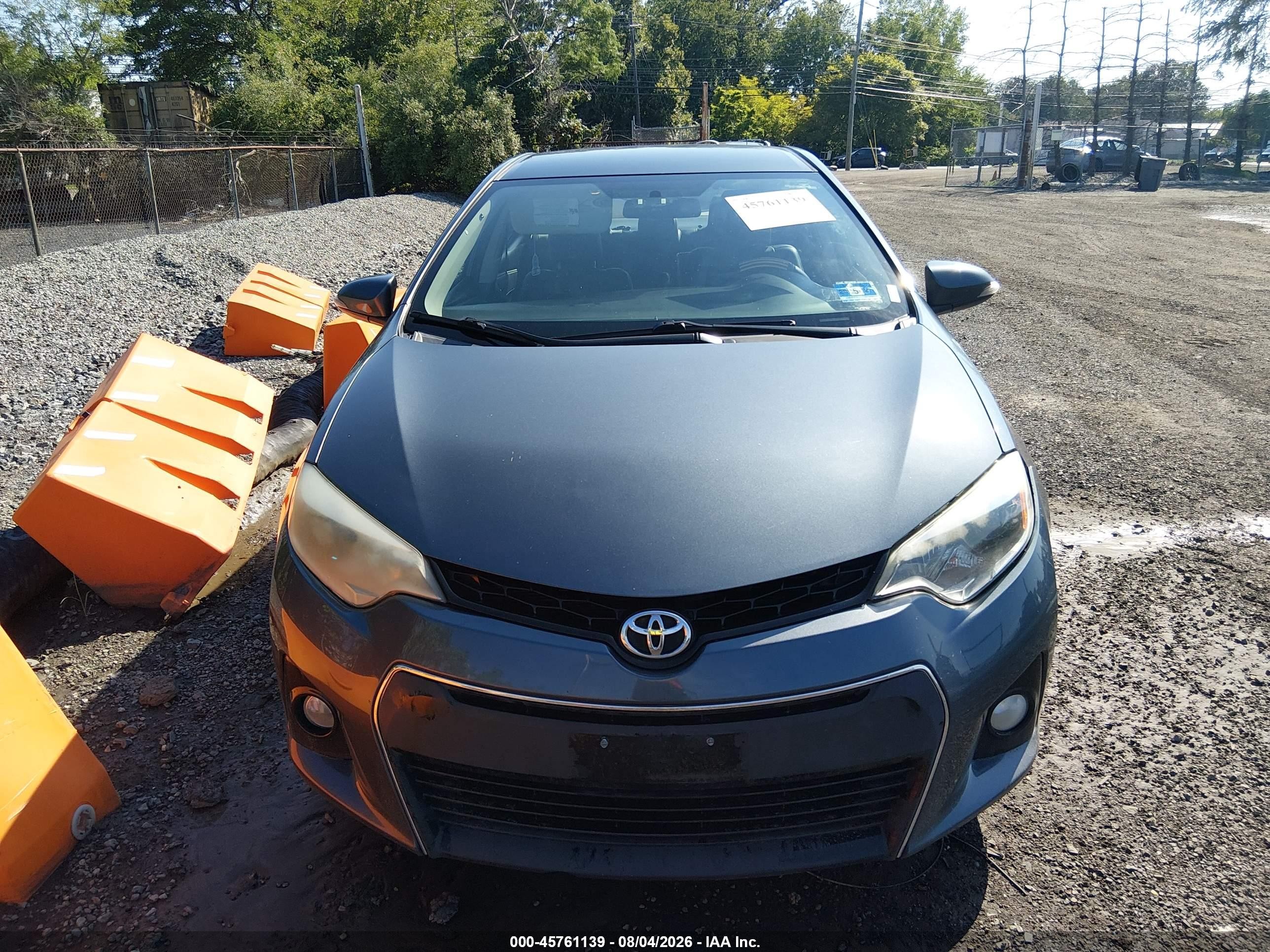 2015 Toyota Corolla S Plus Gray vin: 2T1BURHE2FC360239