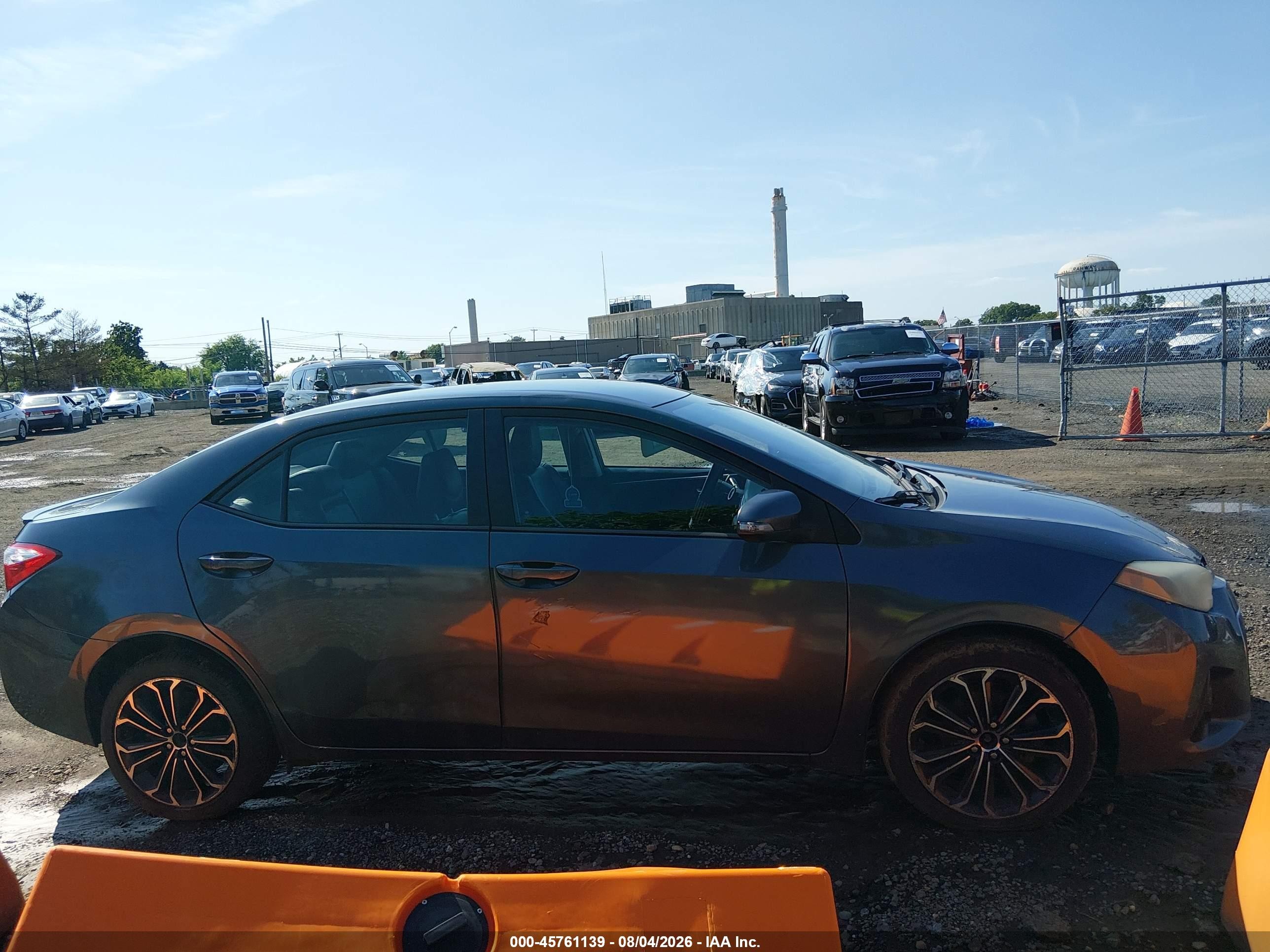 2015 Toyota Corolla S Plus Gray vin: 2T1BURHE2FC360239