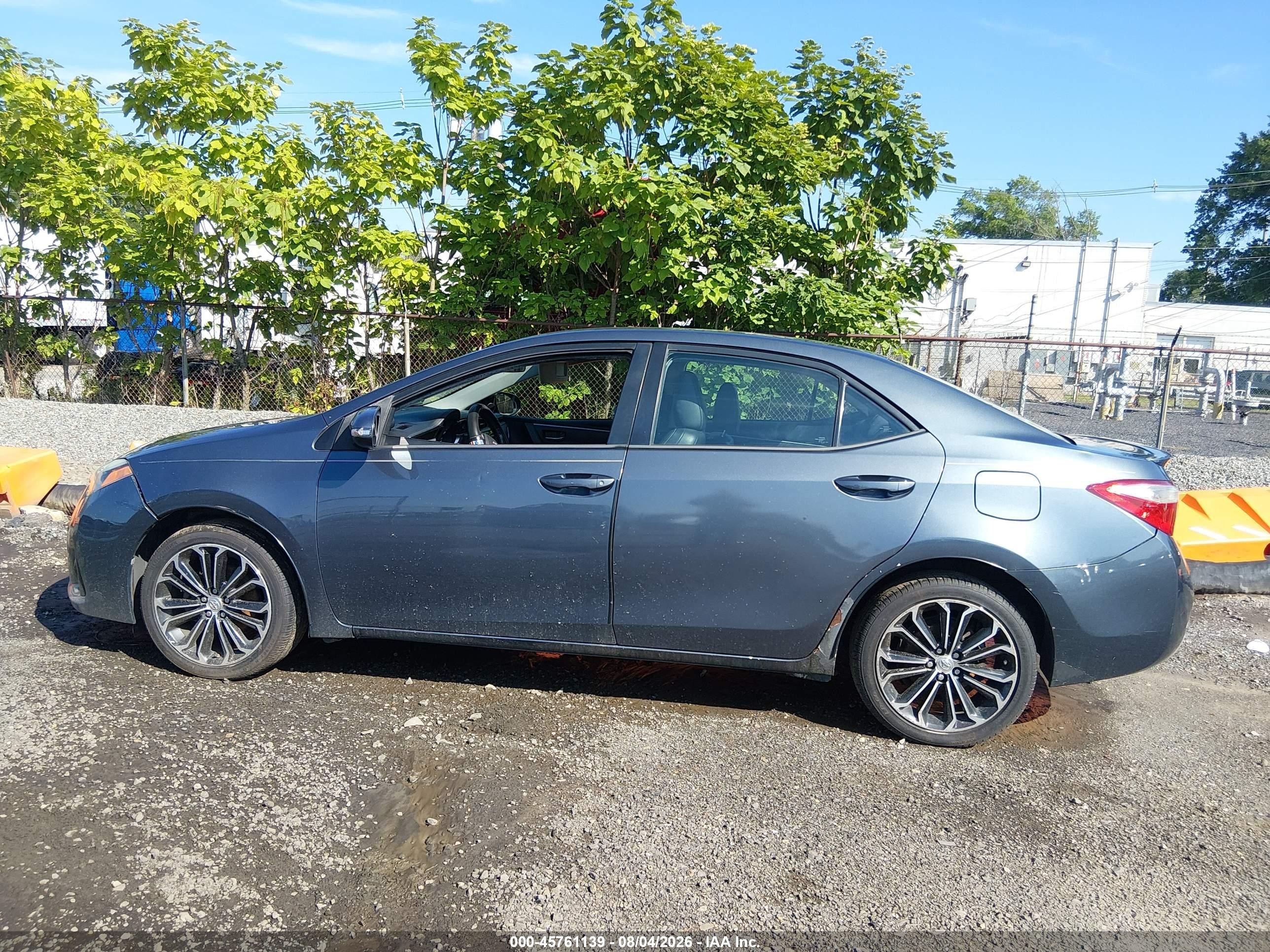 2015 Toyota Corolla S Plus Gray vin: 2T1BURHE2FC360239