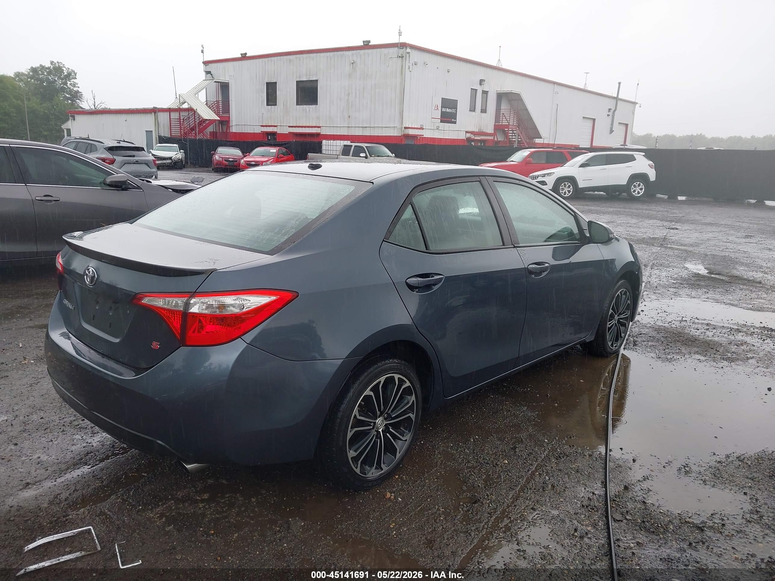 2015 Toyota Corolla S Premium Blue vin: 2T1BURHE2FC383097