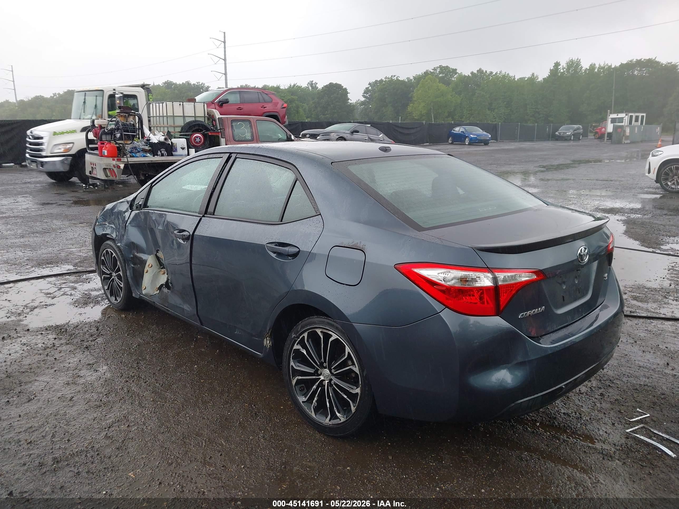 2015 Toyota Corolla S Premium Blue vin: 2T1BURHE2FC383097