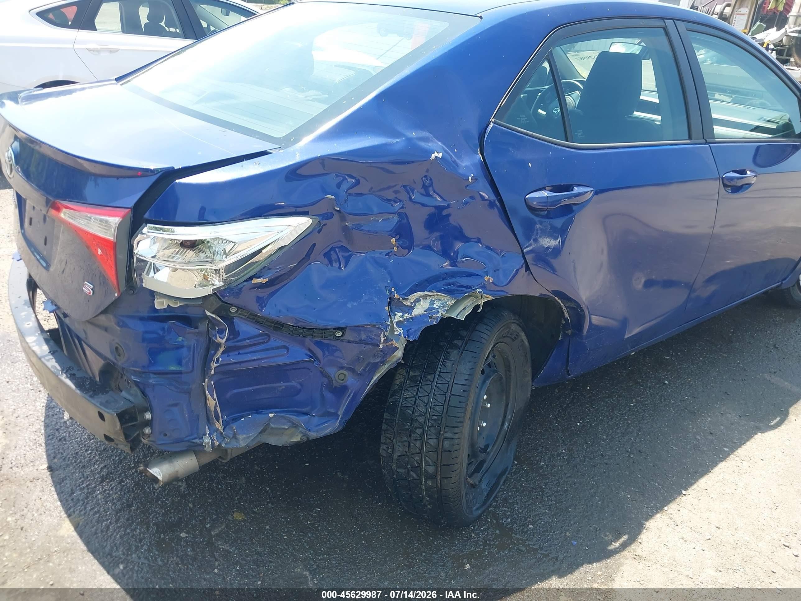 2015 Toyota Corolla S Blue vin: 2T1BURHE2FC398439