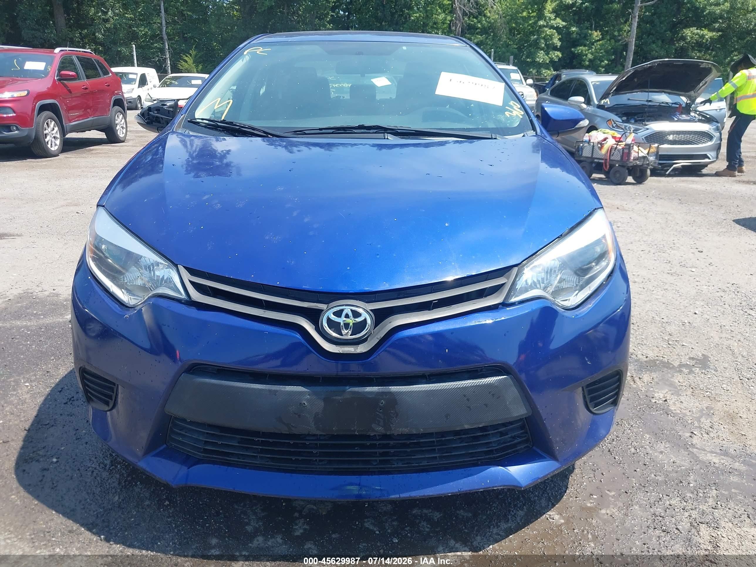 2015 Toyota Corolla S Blue vin: 2T1BURHE2FC398439