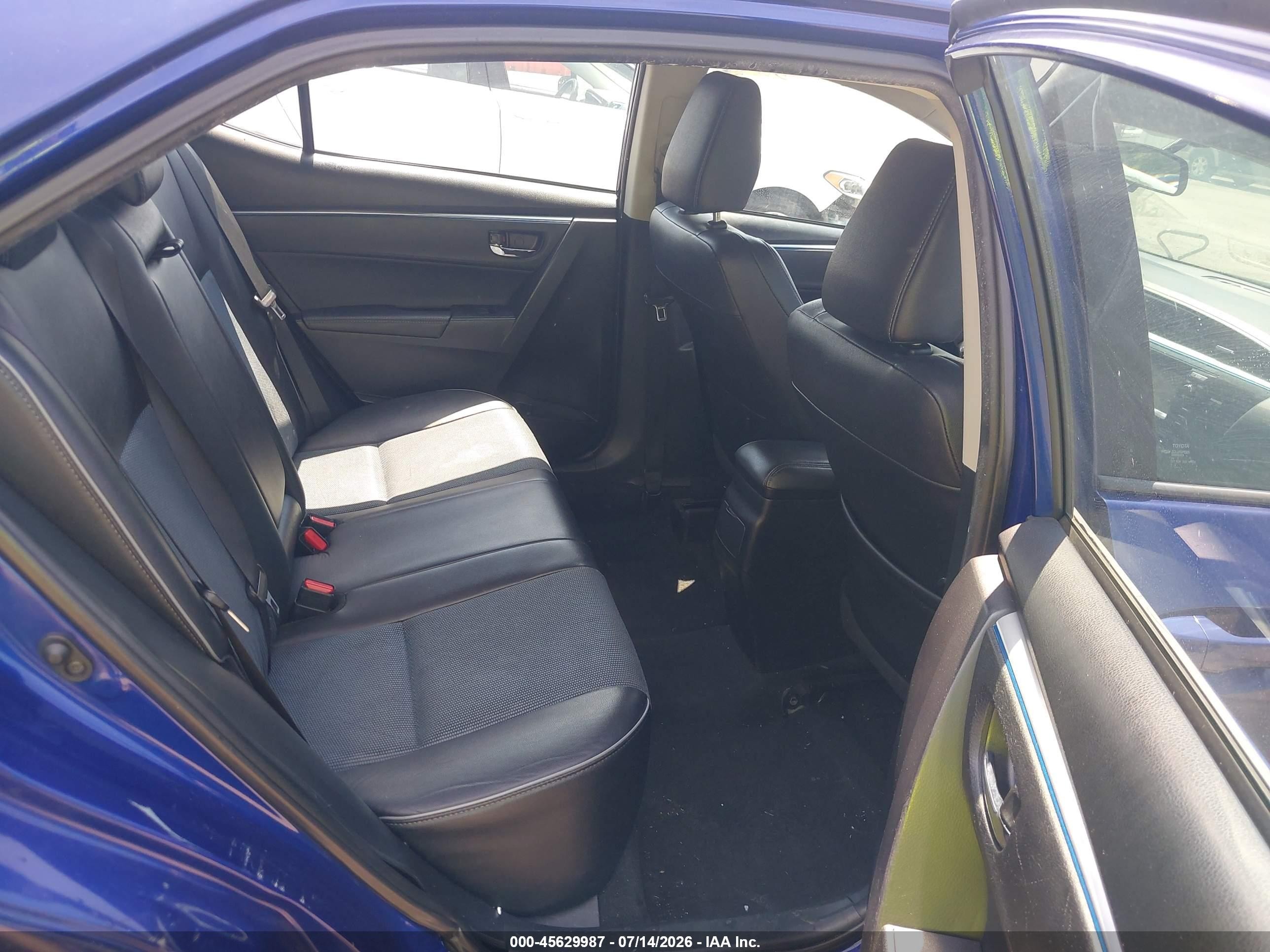 2015 Toyota Corolla S Blue vin: 2T1BURHE2FC398439