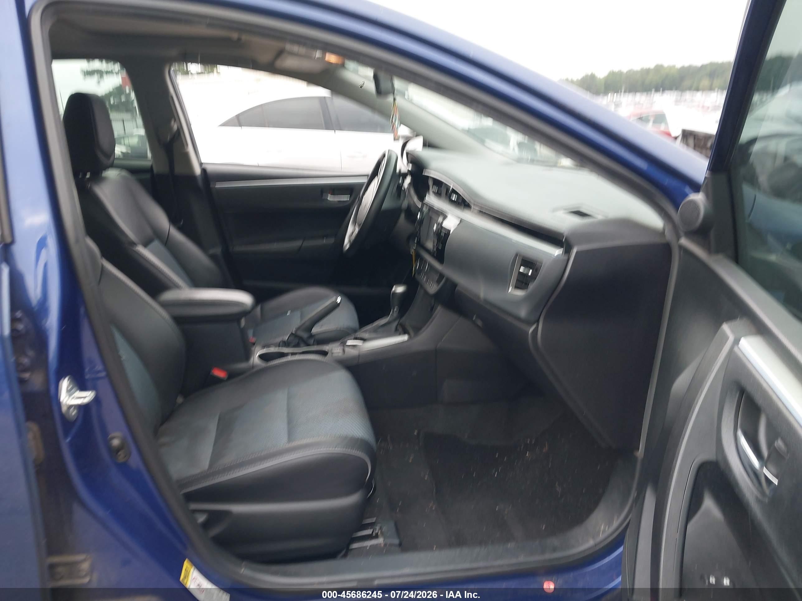 2015 Toyota Corolla S Plus Dark Blue vin: 2T1BURHE2FC405311