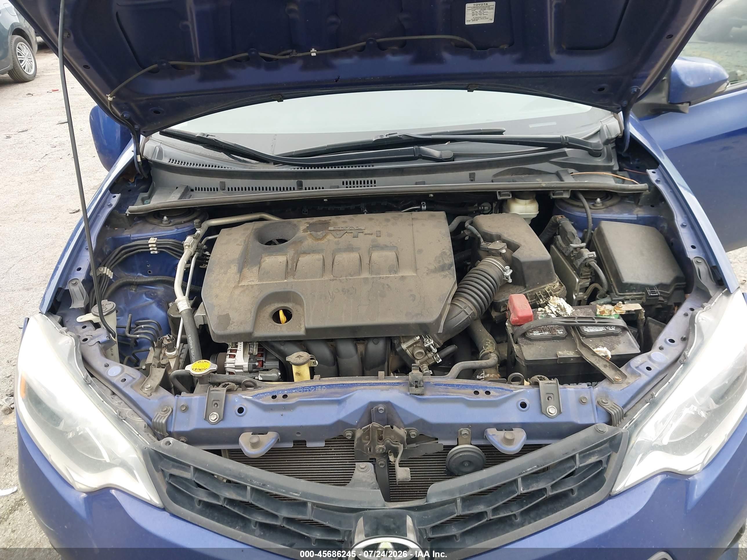 2015 Toyota Corolla S Plus Dark Blue vin: 2T1BURHE2FC405311