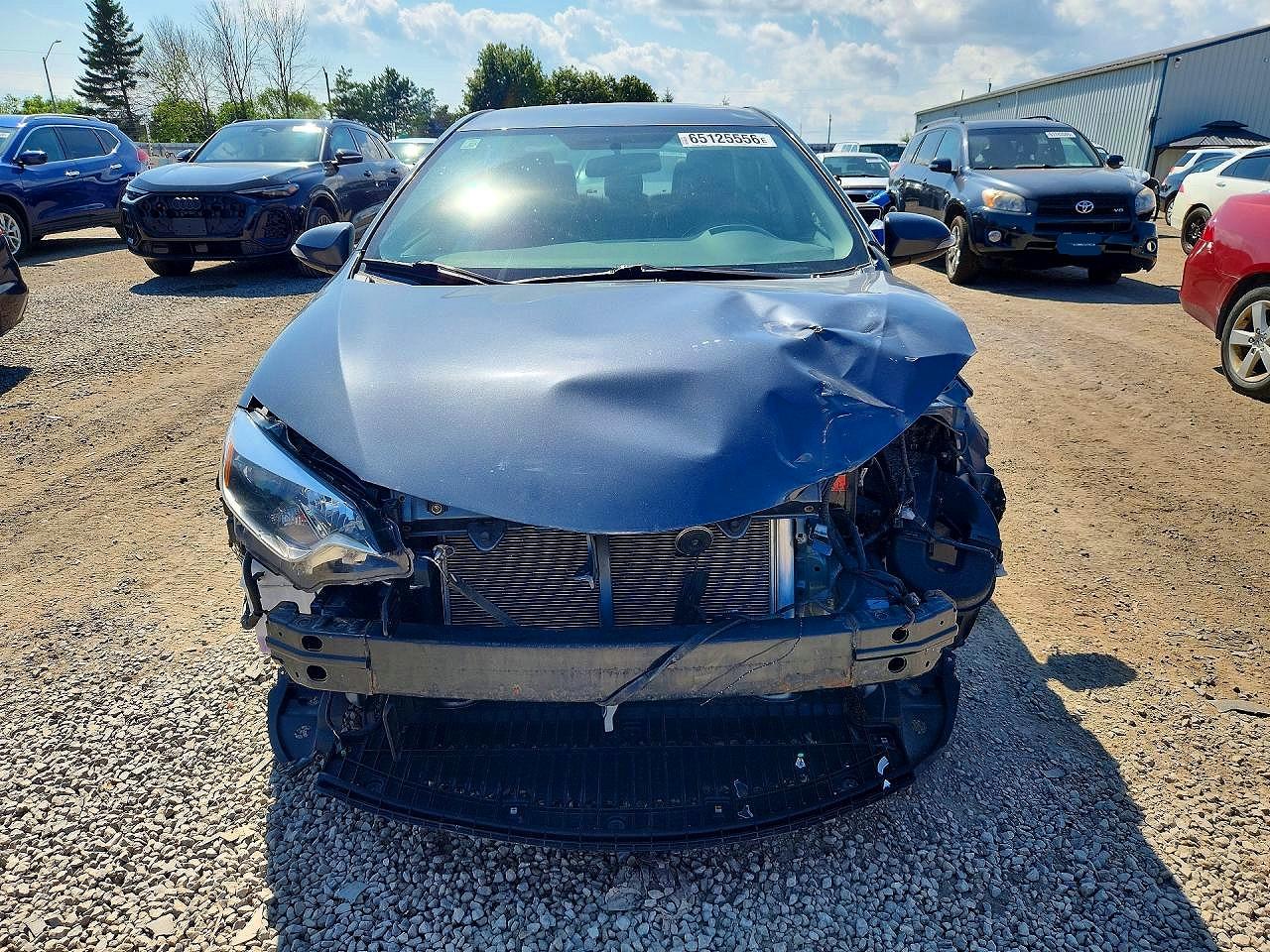2015 Toyota Corolla L Charcoal vin: 2T1BURHE2FC432184