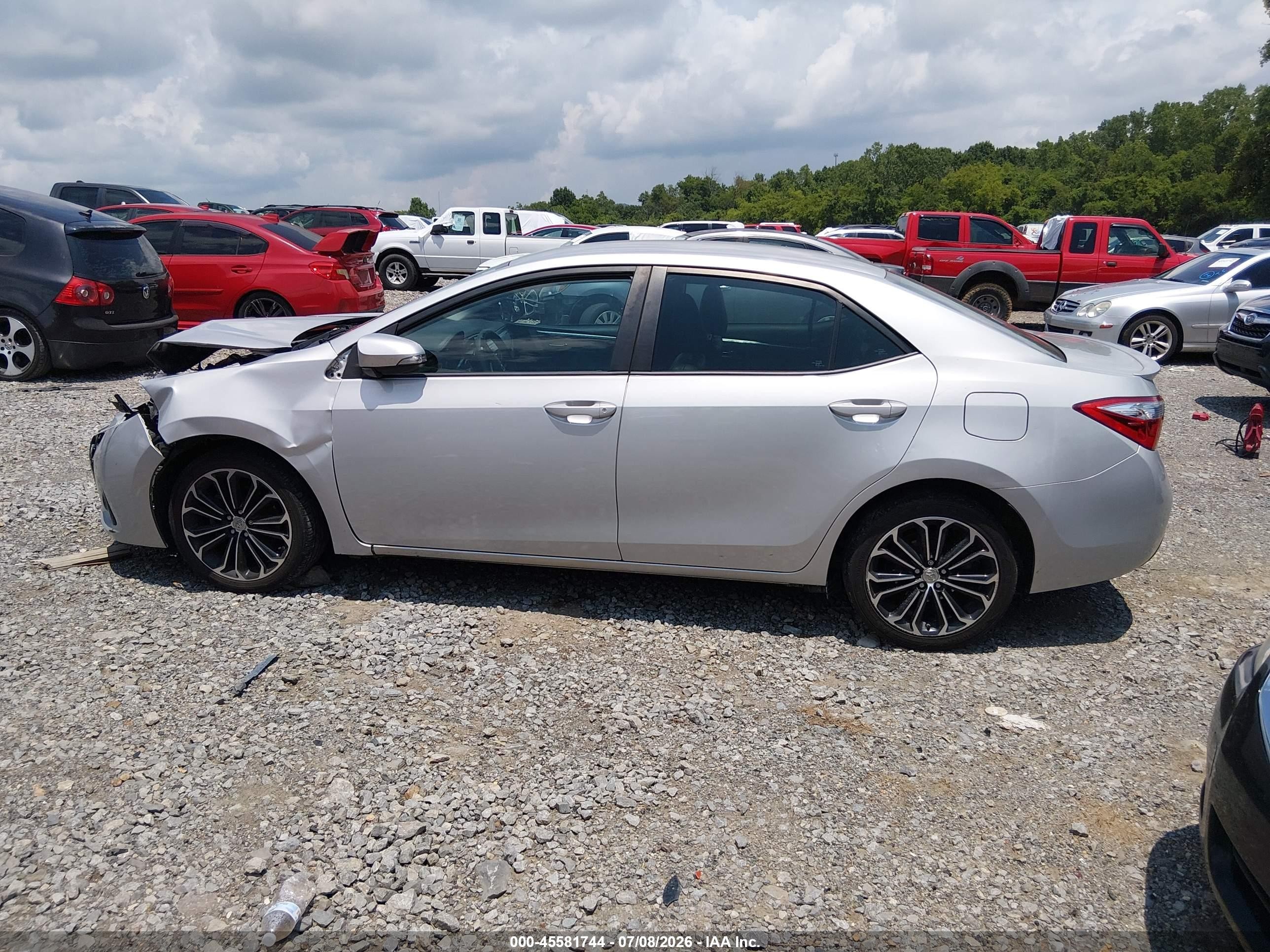 2015 Toyota Corolla S Plus Gray vin: 2T1BURHE2FC435666