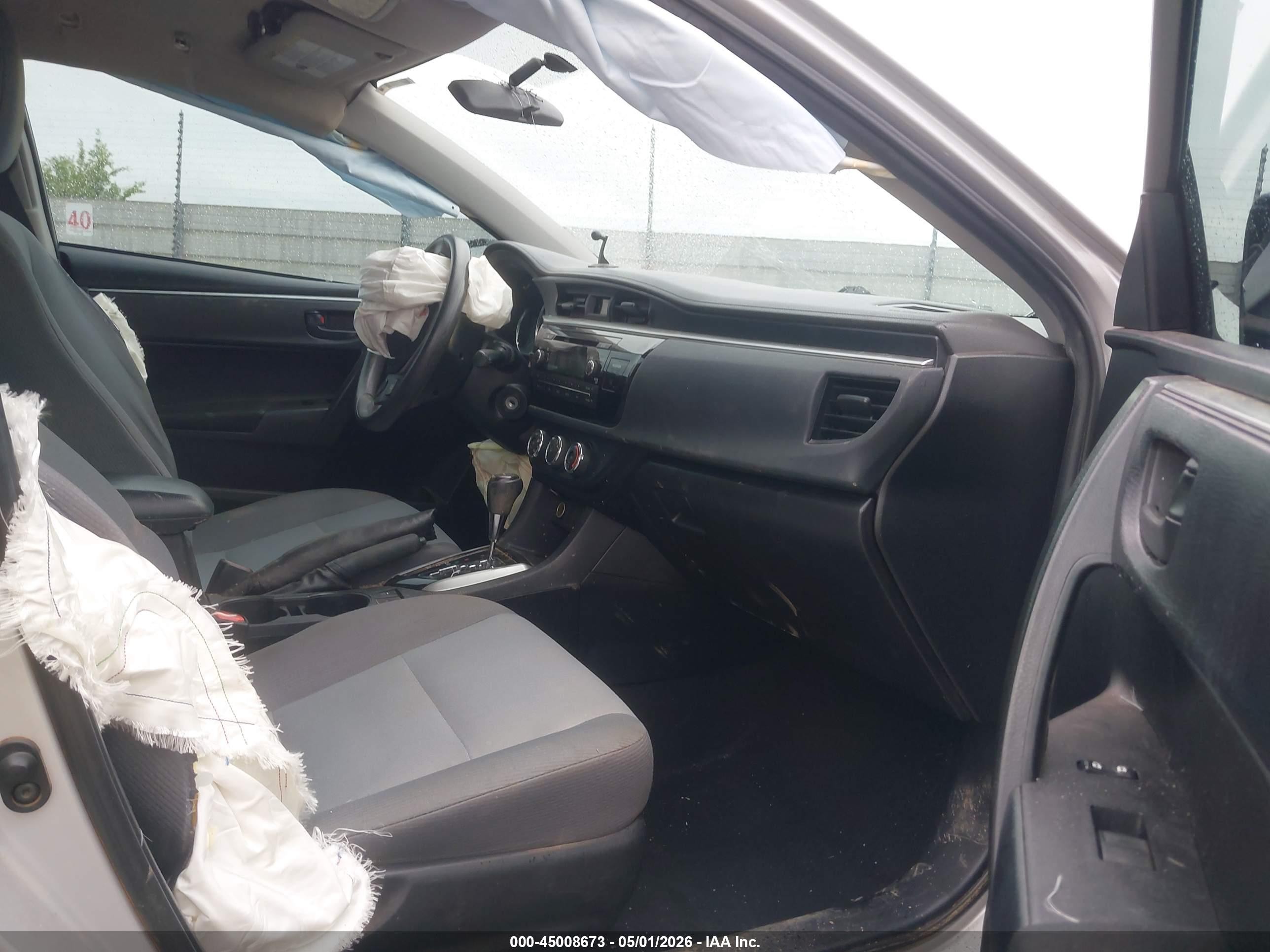 2015 Toyota Corolla L Silver vin: 2T1BURHE2FC436591