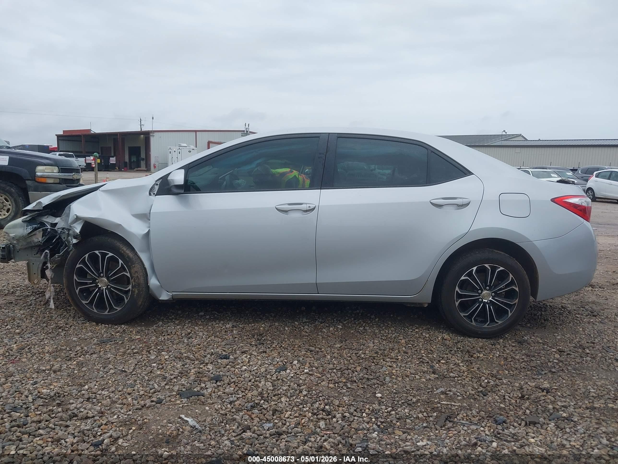 2015 Toyota Corolla L Silver vin: 2T1BURHE2FC436591