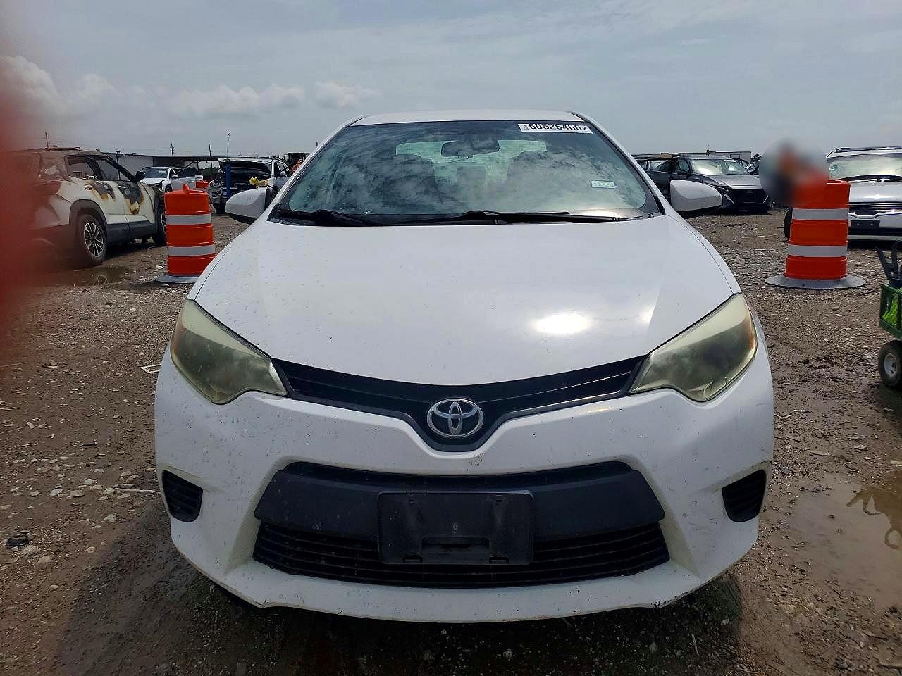2015 Toyota Corolla L White vin: 2T1BURHE2FC438146
