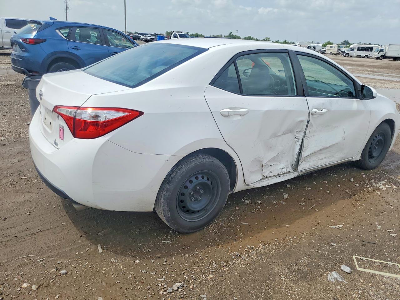 2015 Toyota Corolla L White vin: 2T1BURHE2FC438146