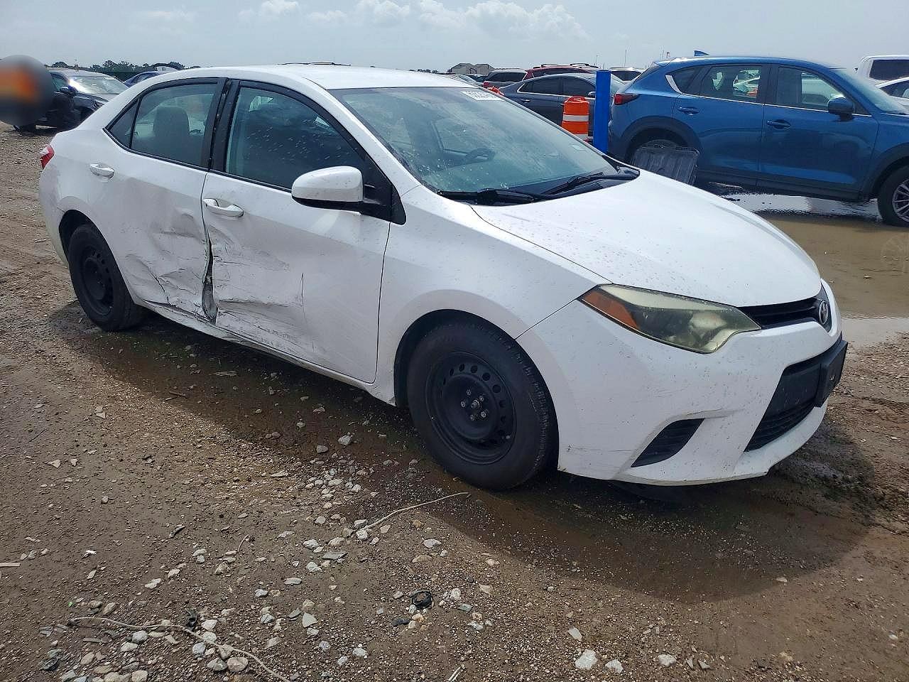 2015 Toyota Corolla L White vin: 2T1BURHE2FC438146