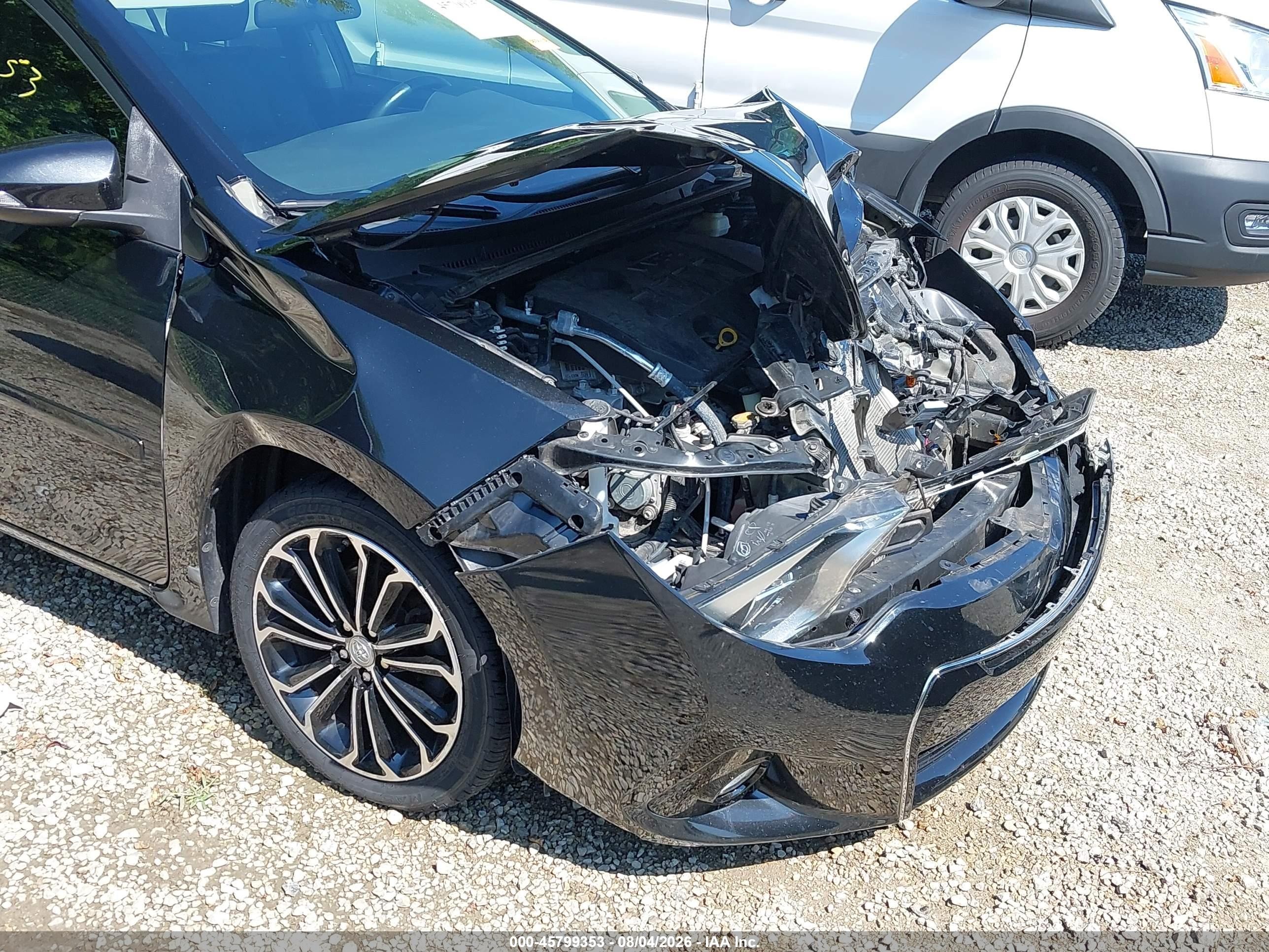 2015 Toyota Corolla S Plus Black vin: 2T1BURHE2FC441905