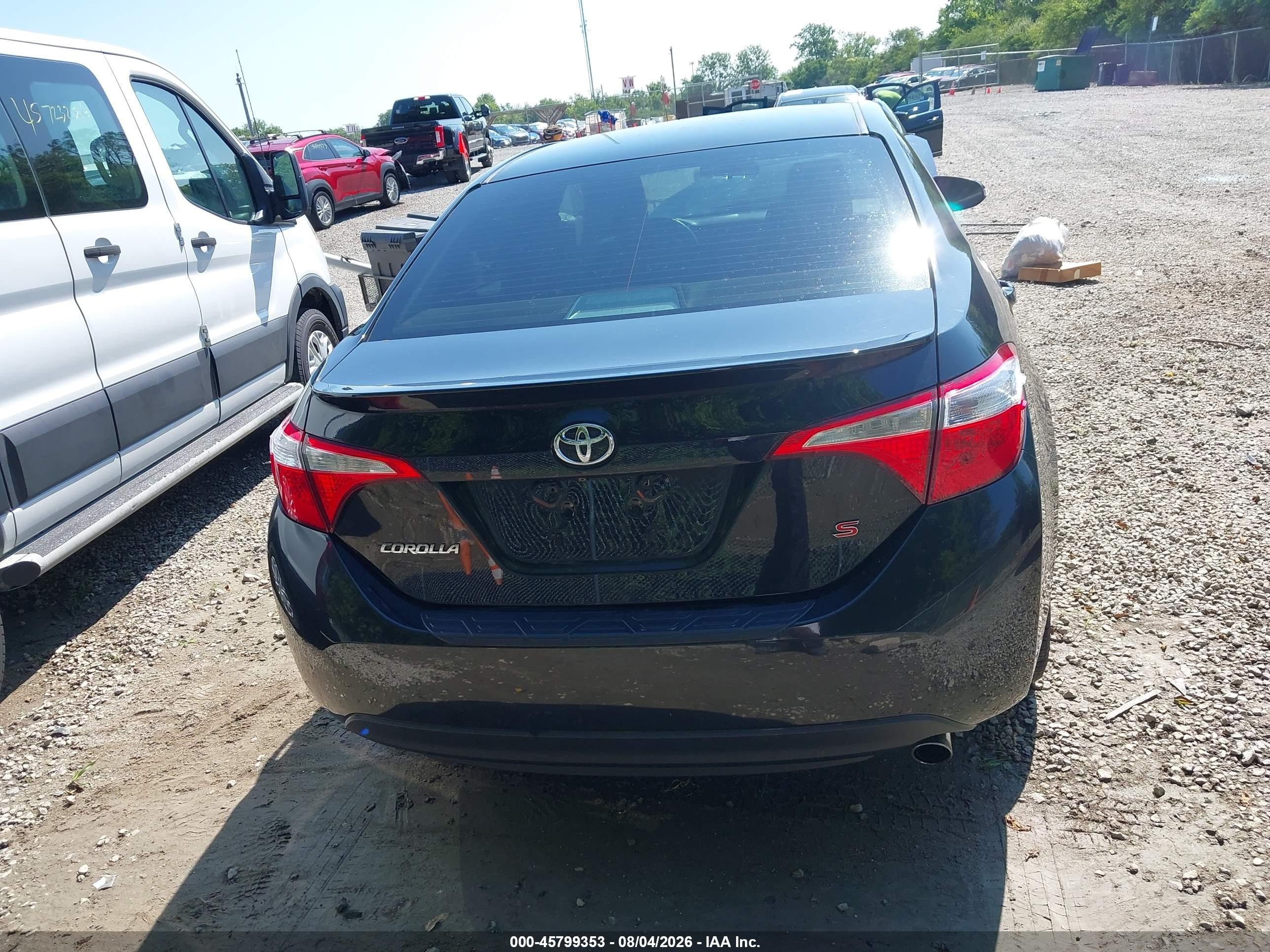 2015 Toyota Corolla S Plus Black vin: 2T1BURHE2FC441905