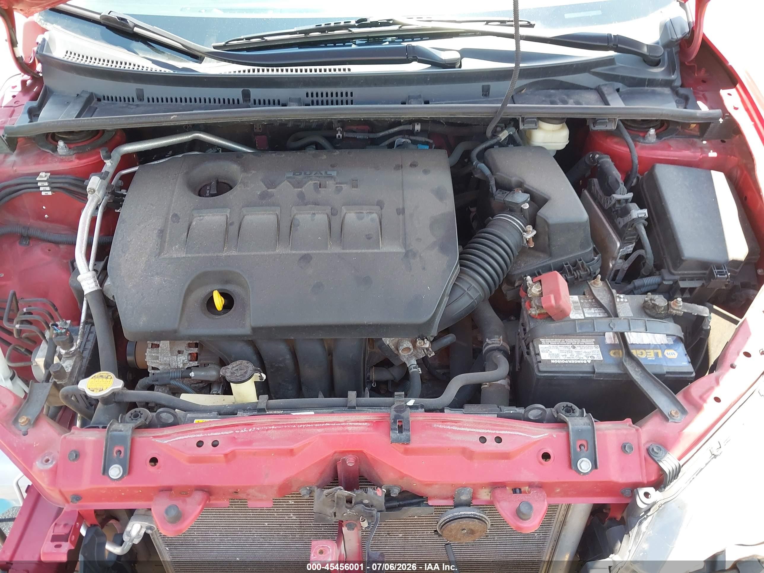 2015 Toyota Corolla S Plus Red vin: 2T1BURHE2FC451446