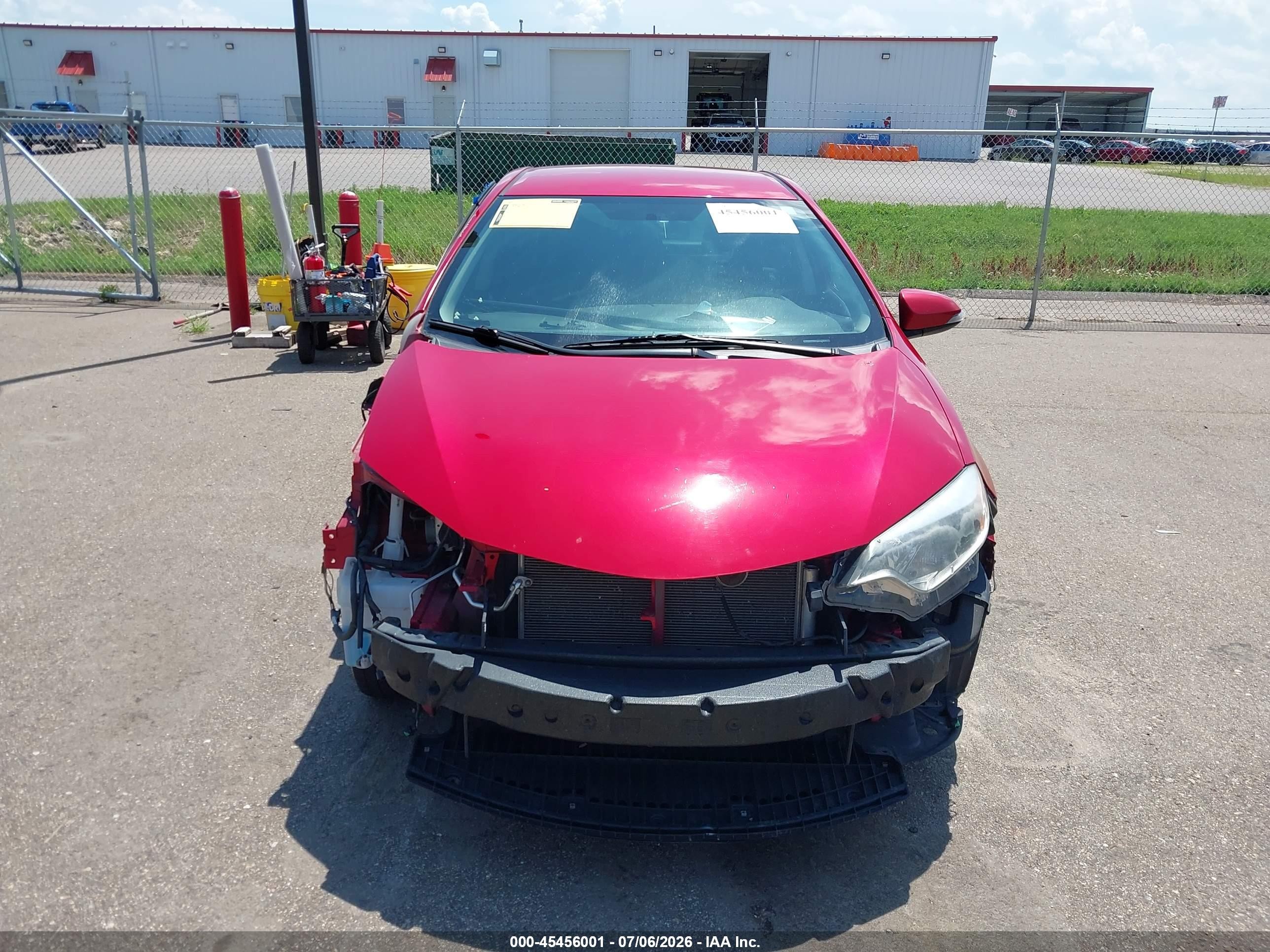 2015 Toyota Corolla S Plus Red vin: 2T1BURHE2FC451446