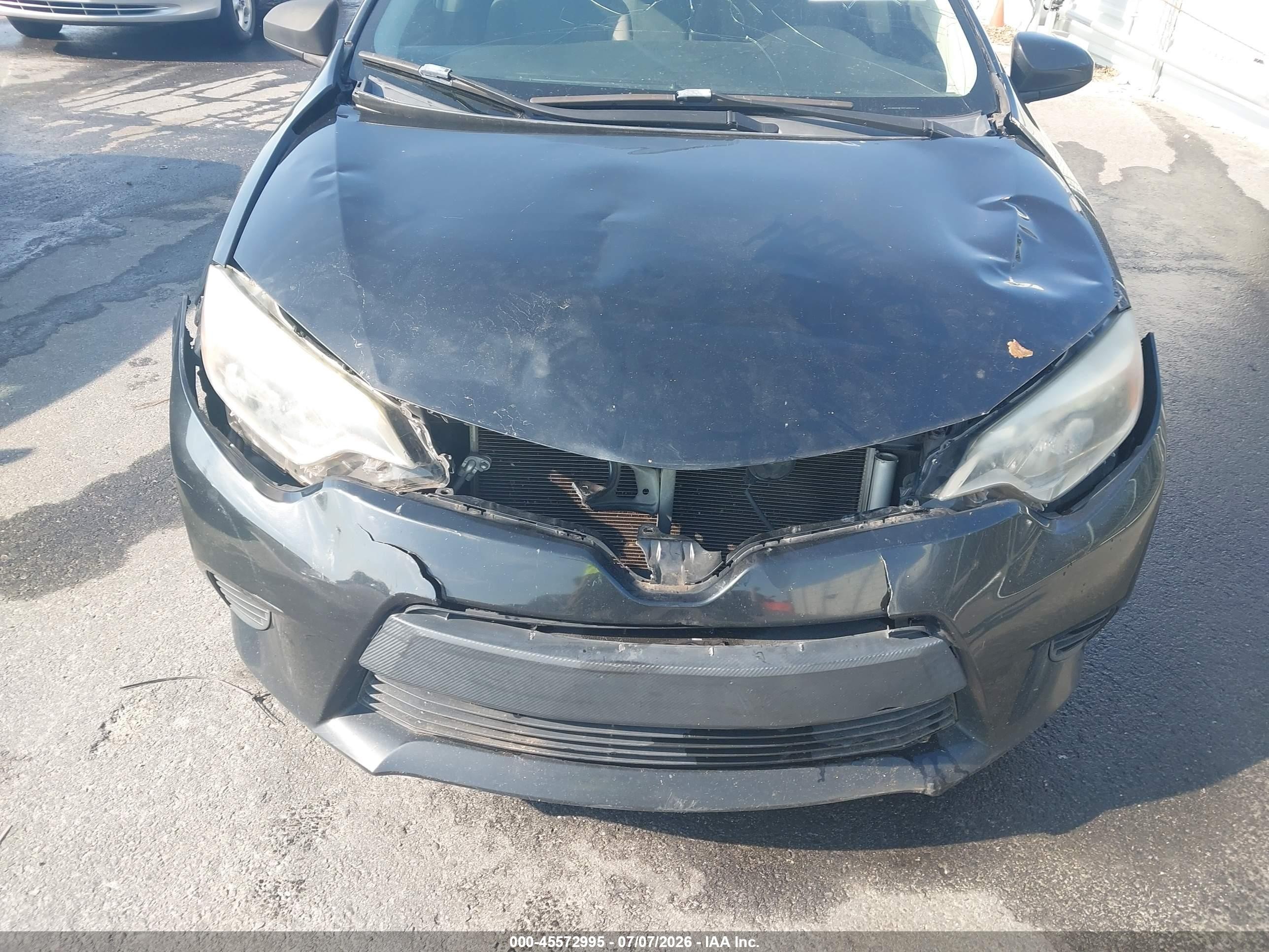 2015 Toyota Corolla L Black vin: 2T1BURHE2FC469297