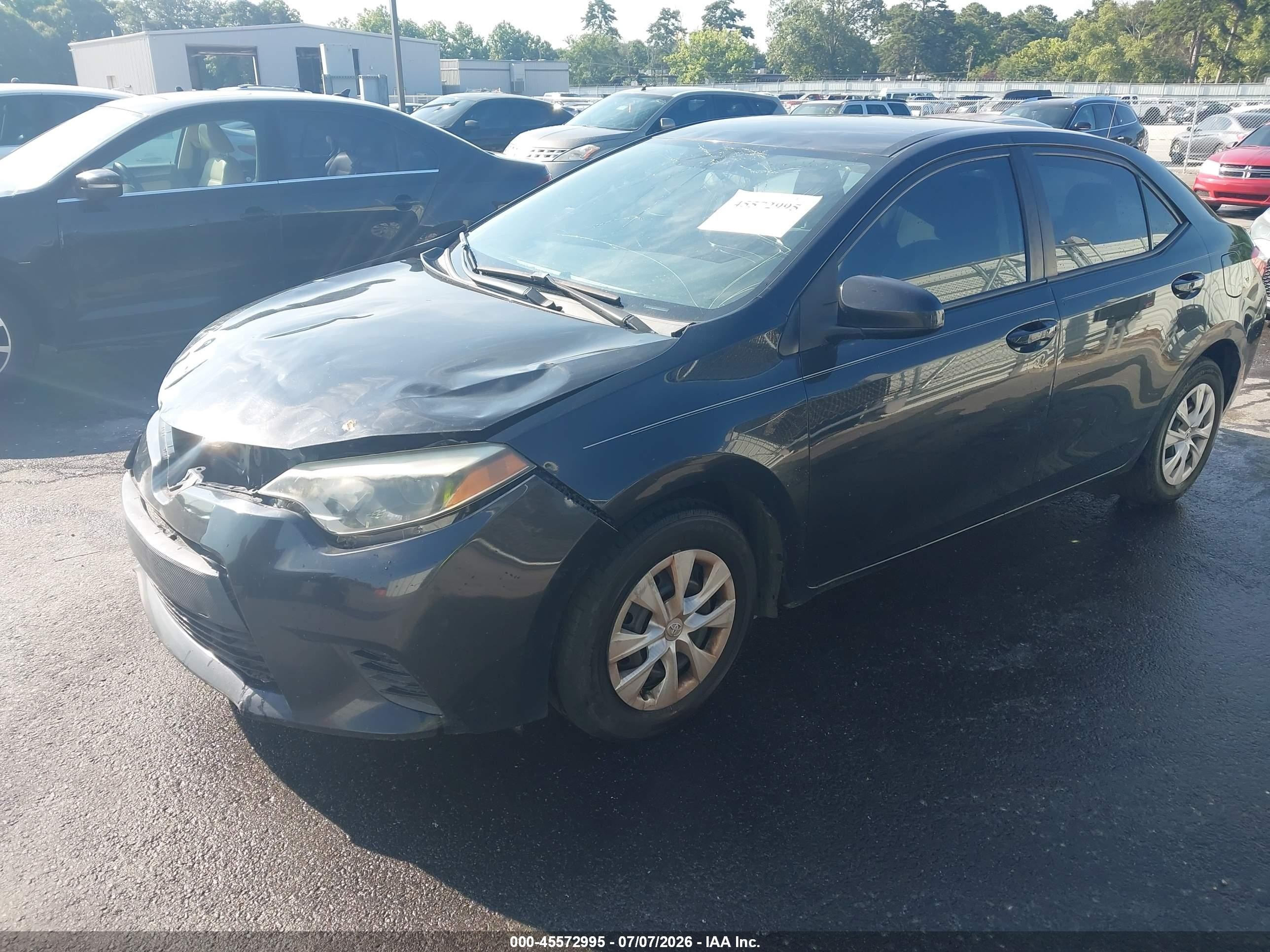 2015 Toyota Corolla L Black vin: 2T1BURHE2FC469297